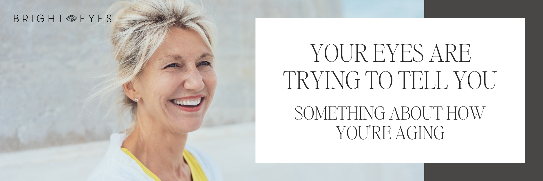 Your Eyes Are Trying to Tell You Something About How You're Aging