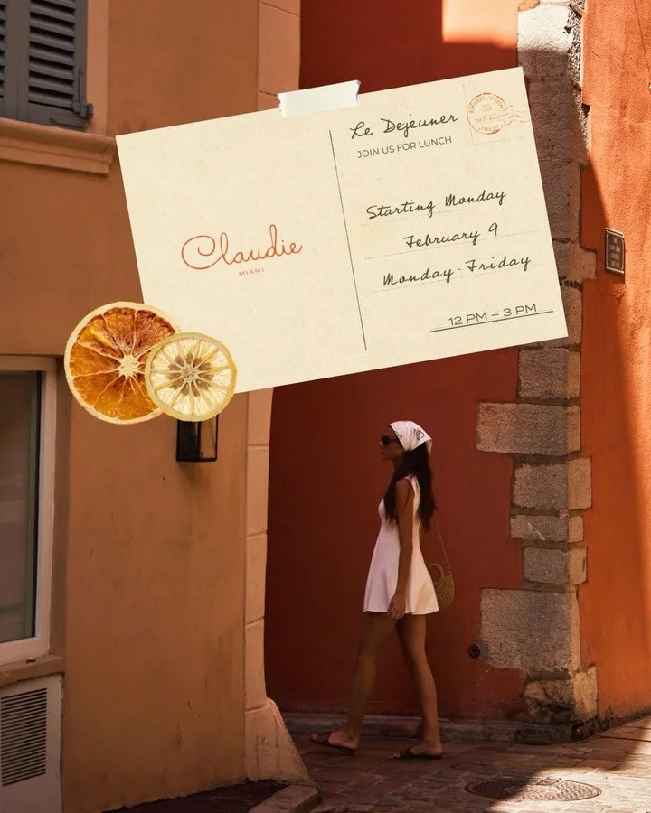 Beginning February 9, escape to the South of France for Le Dej&eacute;uner at CLAUDIE, served Monday through Friday from 12PM to 3PM. 🍓☀️