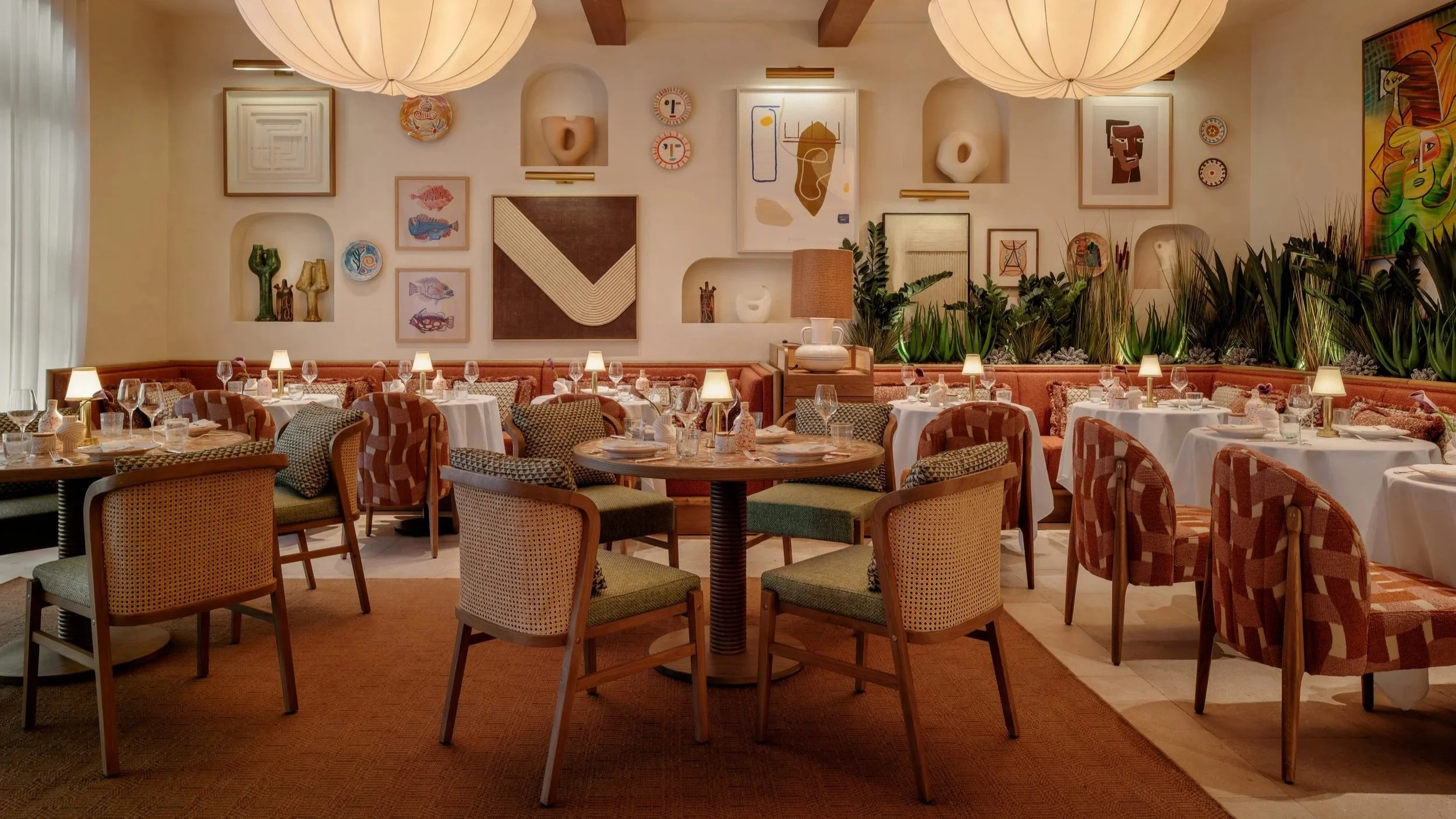 One of CLAUDIE's dining room sections.