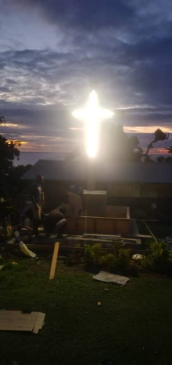 Lemmanmanu Solar Mini Grid site Solar powered cross