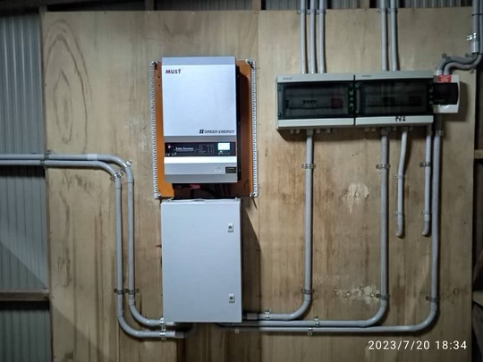 Inverter and control system at Pidia Village in Autonomous Region of Bougainville