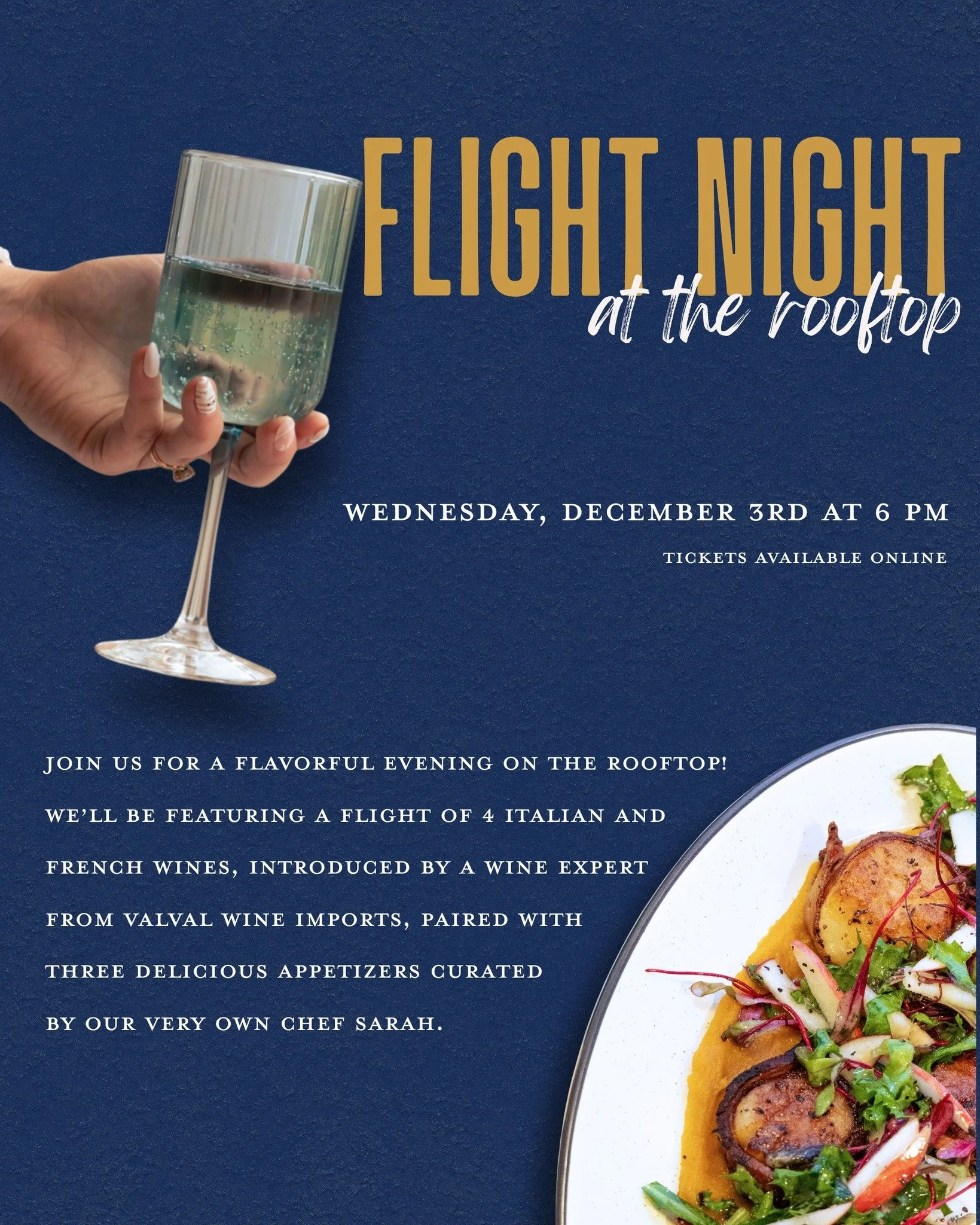 ✶FLIGHT NIGHT EVENT✶

tickets on sale now, be sure to sign up while they last! 

available under the &quot;classes + events&quot; tab on our website.