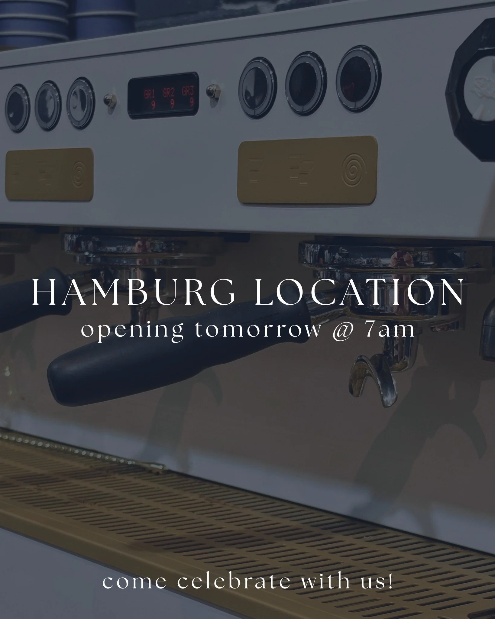 ✶HAMBURG LOCATION OPENING✶

we are excited to announce that TOMORROW the 26th, we are opening our Hamburg location!

see you there at 7am!