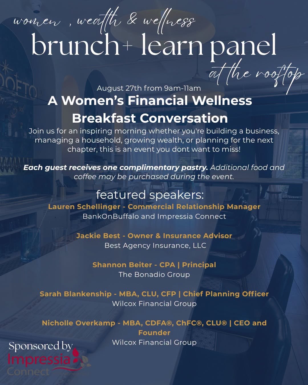 8/27 Brunch + Learn Panel Series : Women, Wealth & Wellness