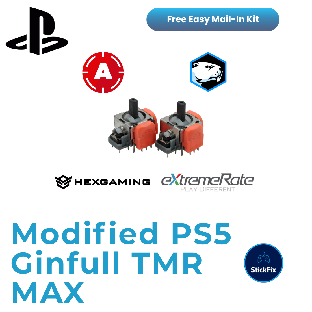 Modified PS5 Controller: Ginfull MAX TMR Joystick Installation Service