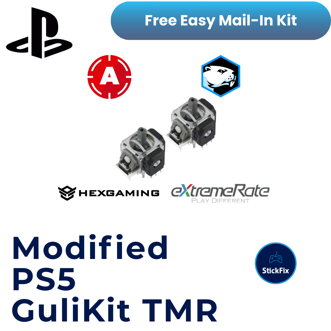 Modified PS5 Controller: GuliKit TMR Joystick Installation Service