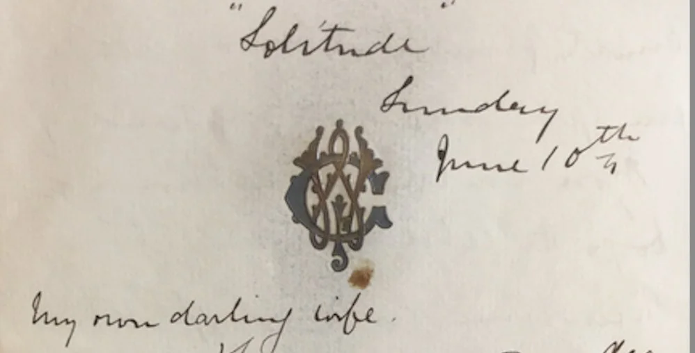 “My Own Darling Wife,” A Letter from Solitude