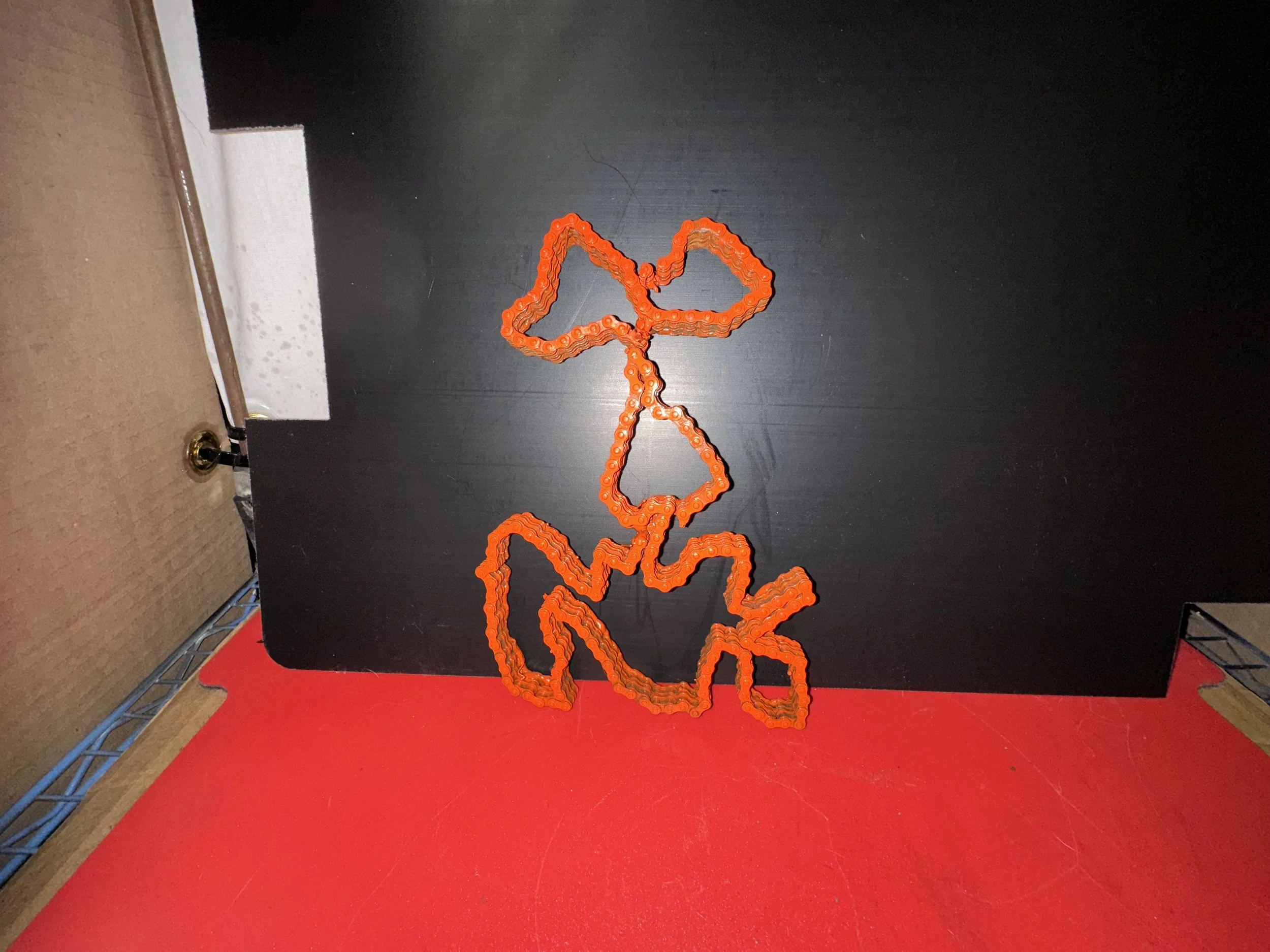 Start to a Jack O' Lantern - Face Carving from chain