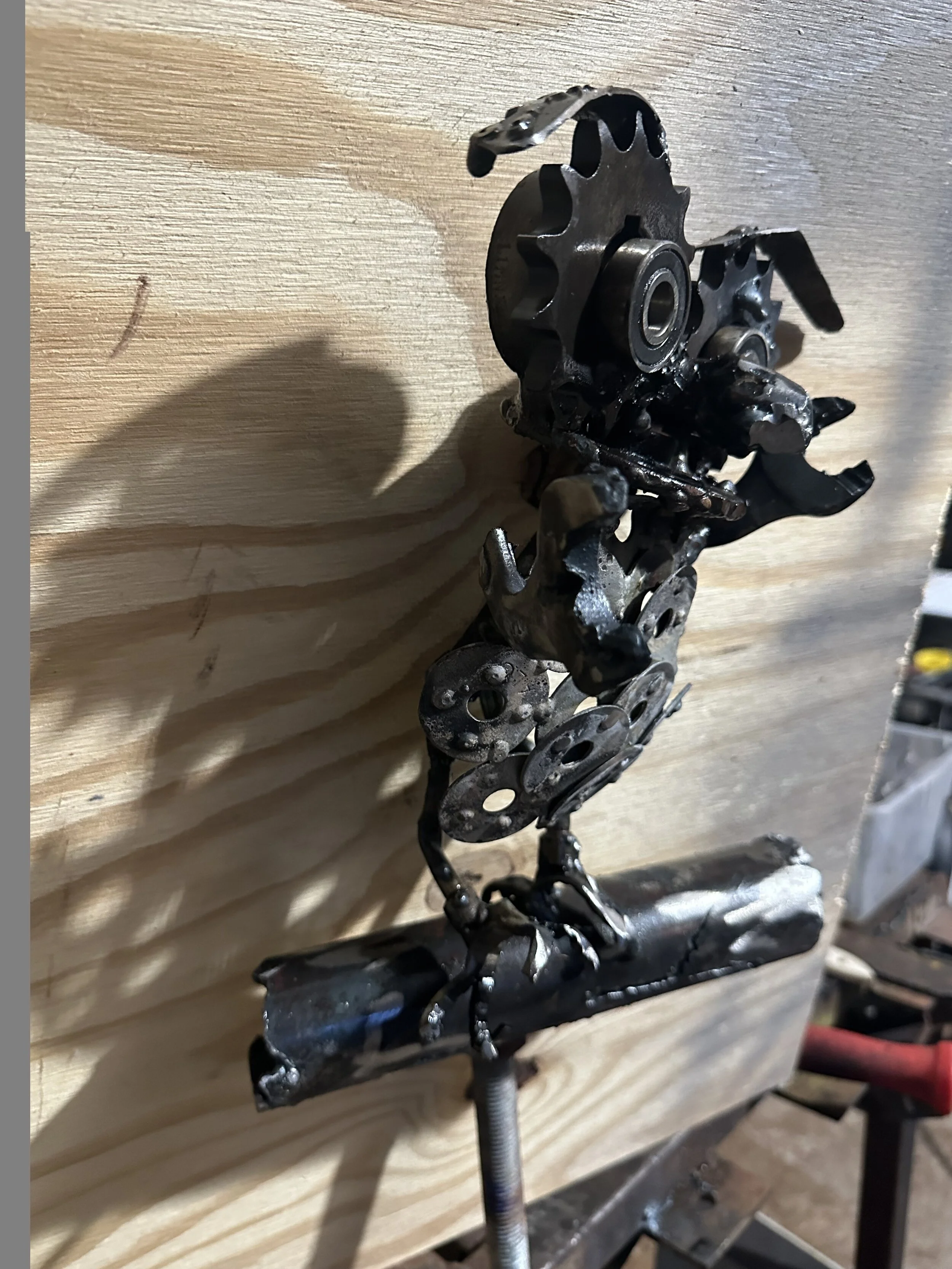 Hootie is a badass bird, love the wrench feet