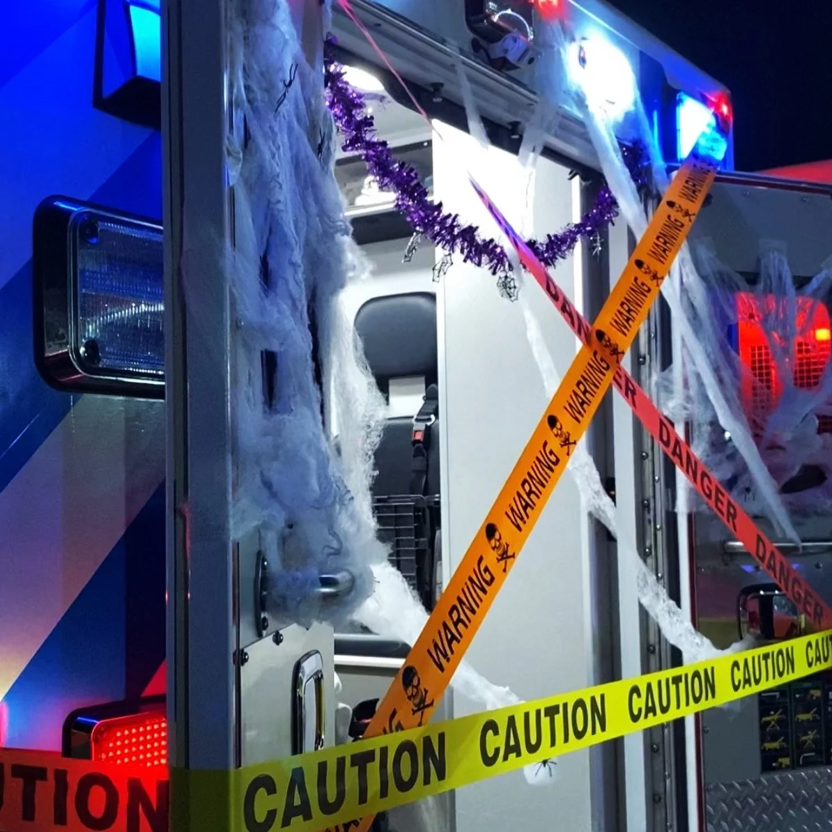 Spooky Season 🎃 
.
.
.
#ems #firstresponders #halloween #trickortreat #candy #ghosts #halloween #lasvegas #spiders #ambulance #communitylv