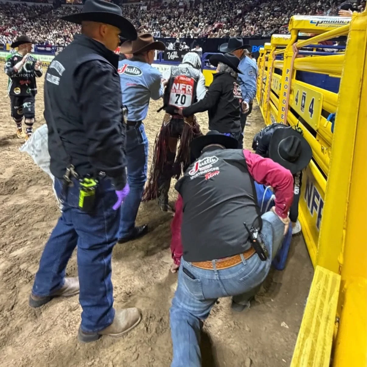 Friday night in Rodeo Town and NFR is in full swing. Community Ambulance is proud to be there, working alongside the incredible Justin Sports Medicine team. Honored to support the NFR for 9 years and counting.
.
.
#shouldabeenacowboy
