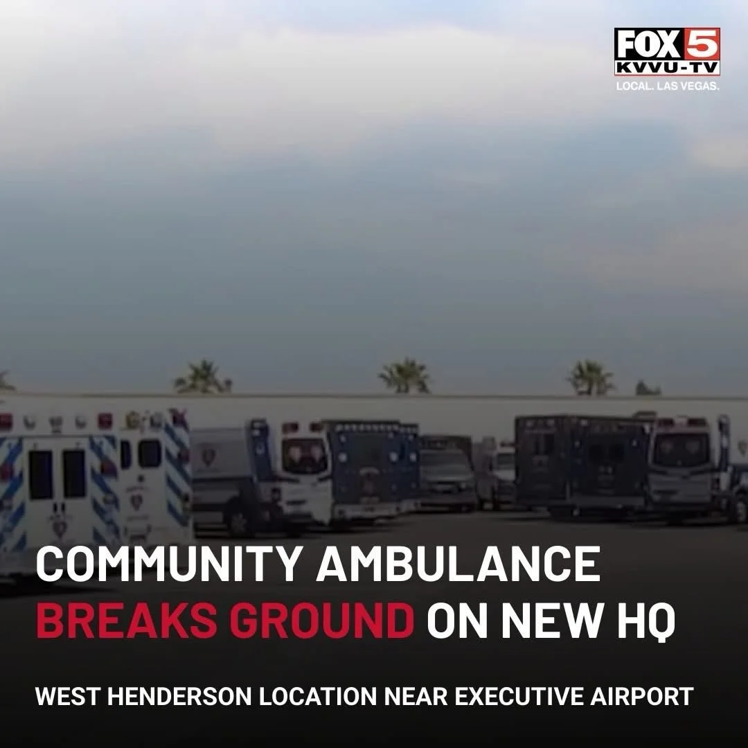 Yesterday was a huge milestone for Community Ambulance as we officially broke ground on our future headquarters in West Henderson. 

We&rsquo;ll be sharing more from the event in the coming days, but wanted to thank everyone who came out to support t