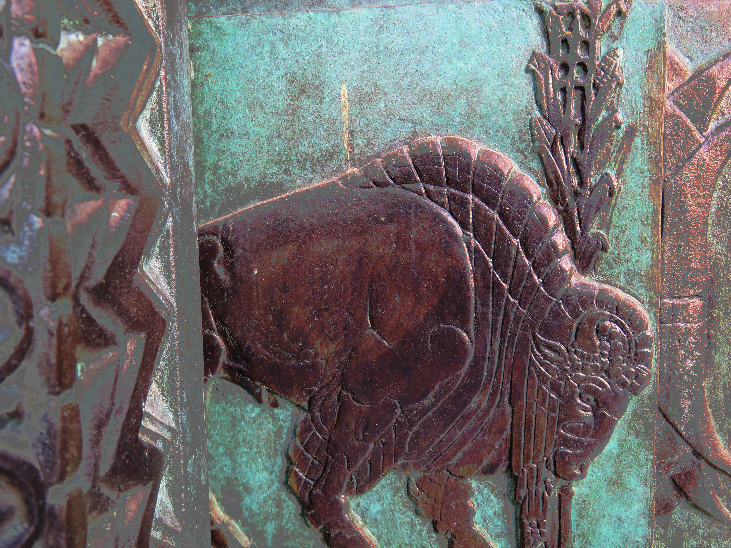 Detail: South Door Bison