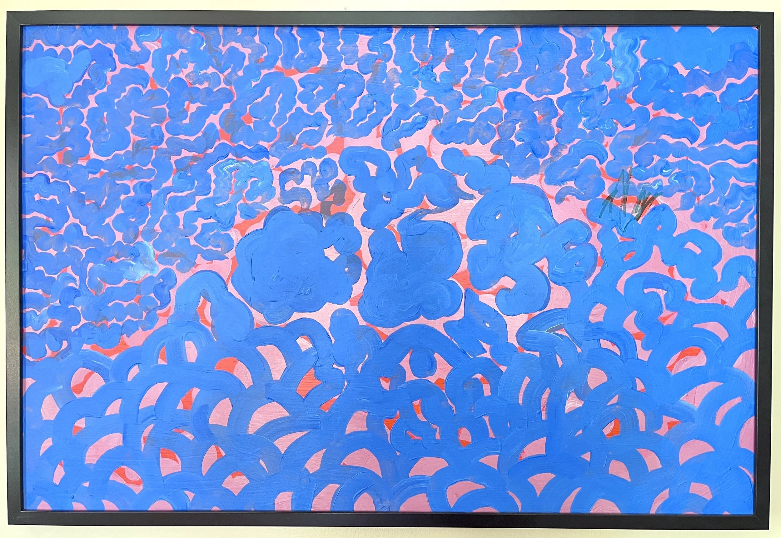 "We Are All Not Okay" Acrylic on Wood 24" x 36" 