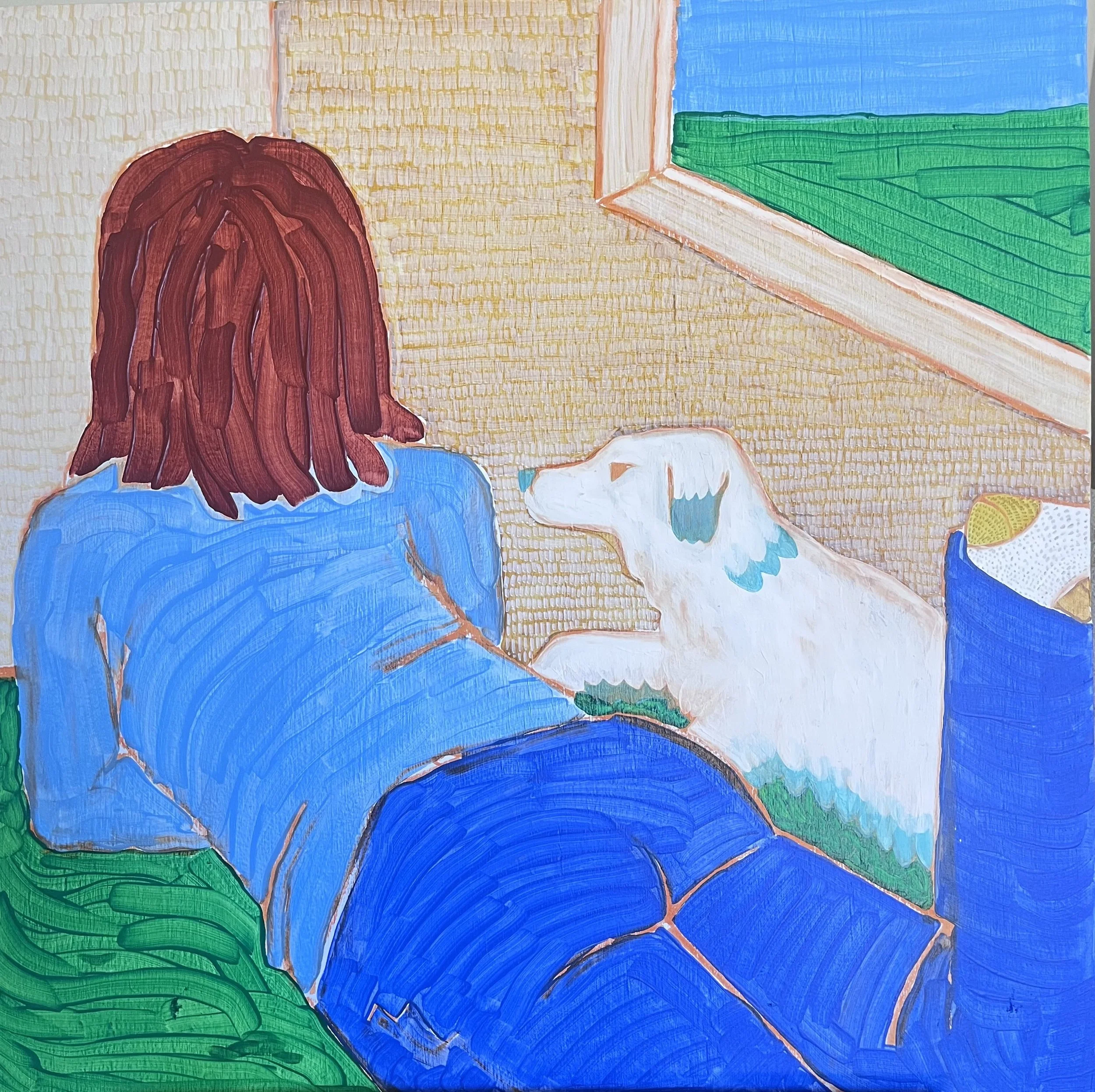 "Topper" Acrylic on Wood 24" x 24"
