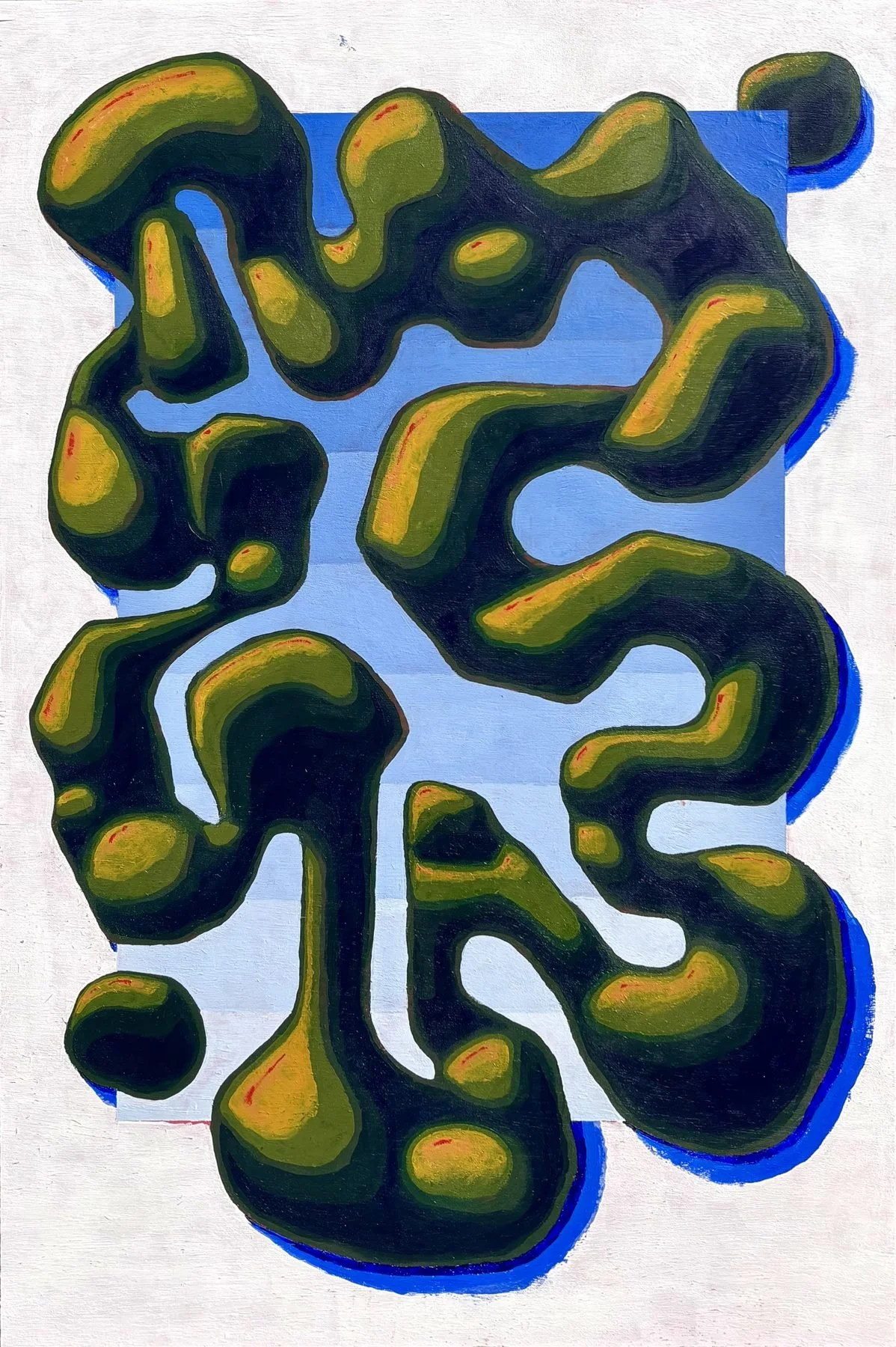 Sky Gradient, 16x24" acrylic on wood, 2026