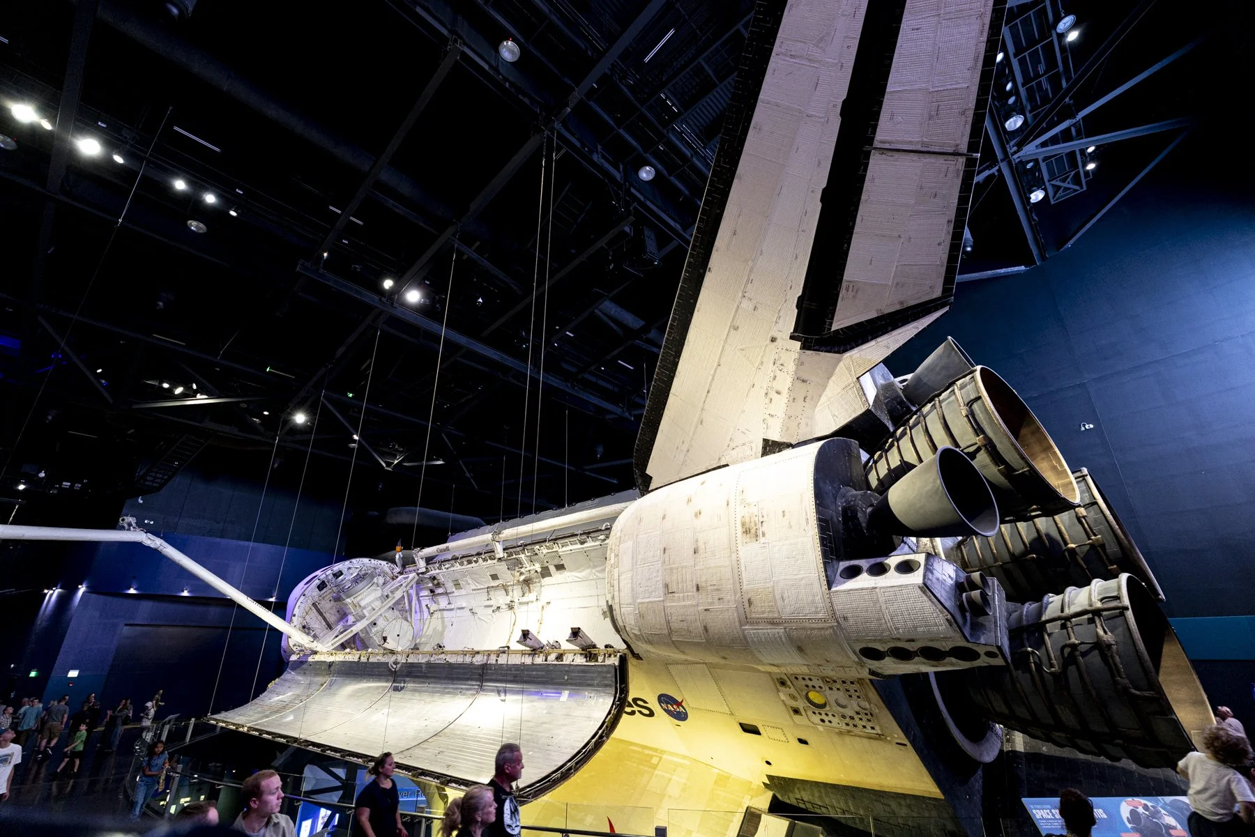 Space Shuttle Atlantis from the back