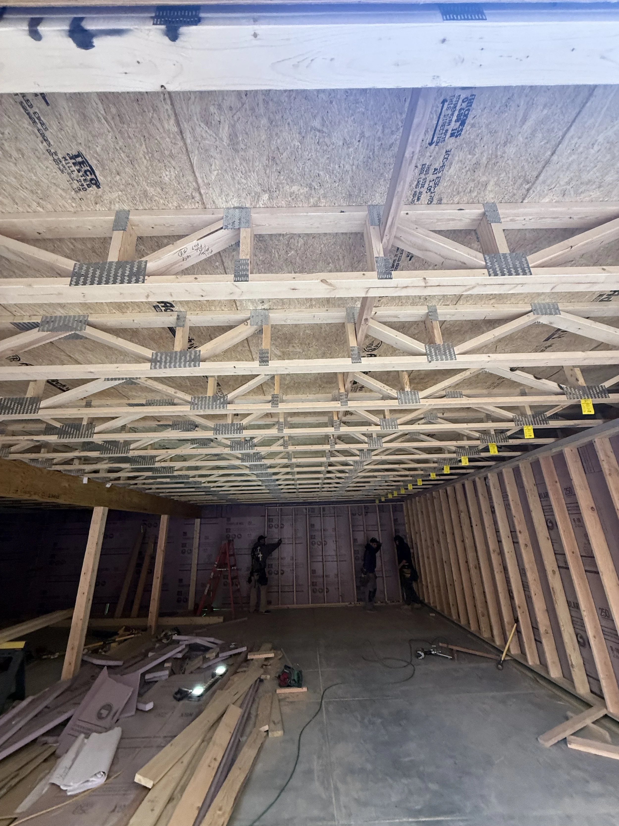 Taking shape at Forest St. Builders