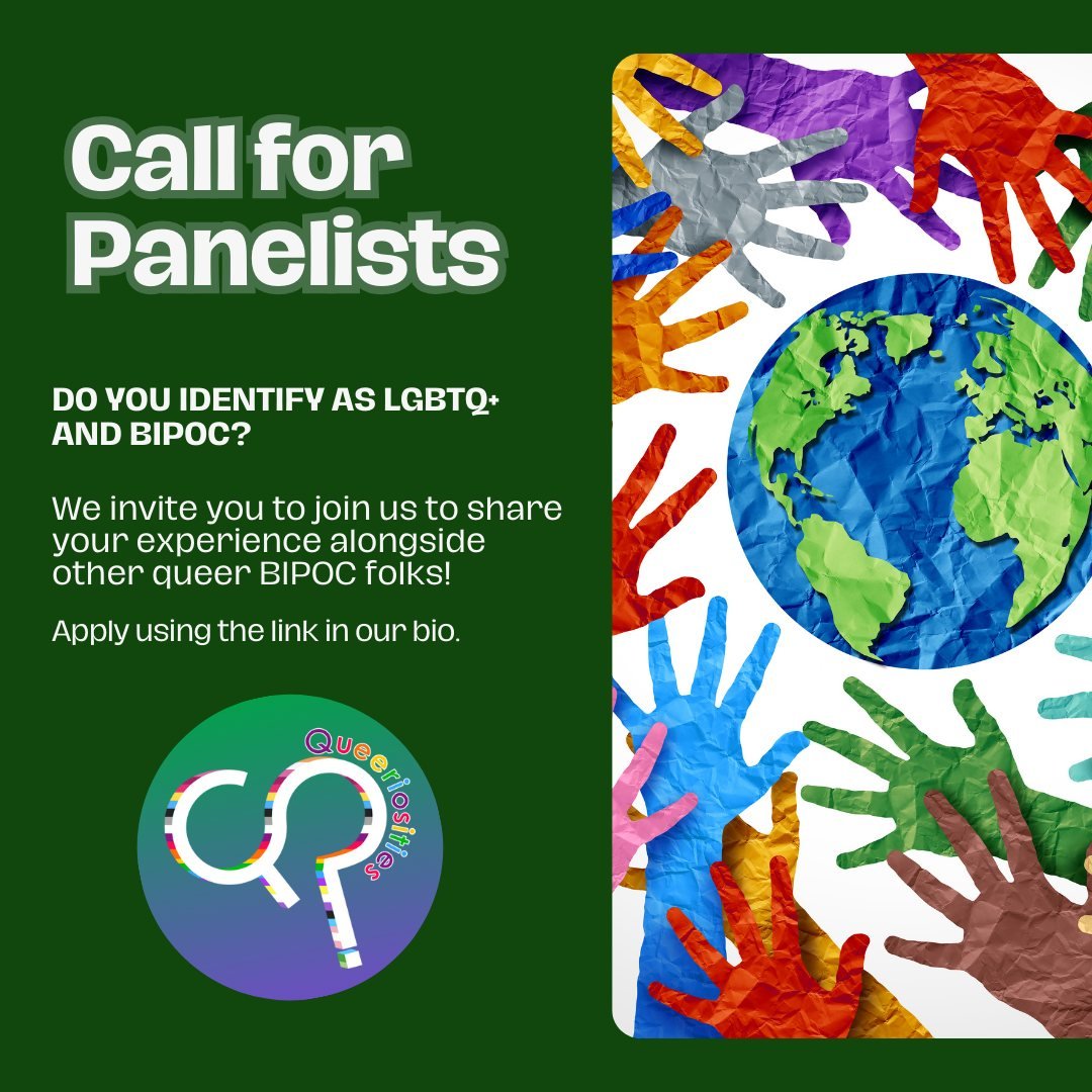 We are pivoting, folks. Please share our new call for panelists far and wide!

🌈 Are you a queer person of color with a story to tell? ✨

Join our vibrant community for an inspiring panel where you can share your unique experiences and connect with 