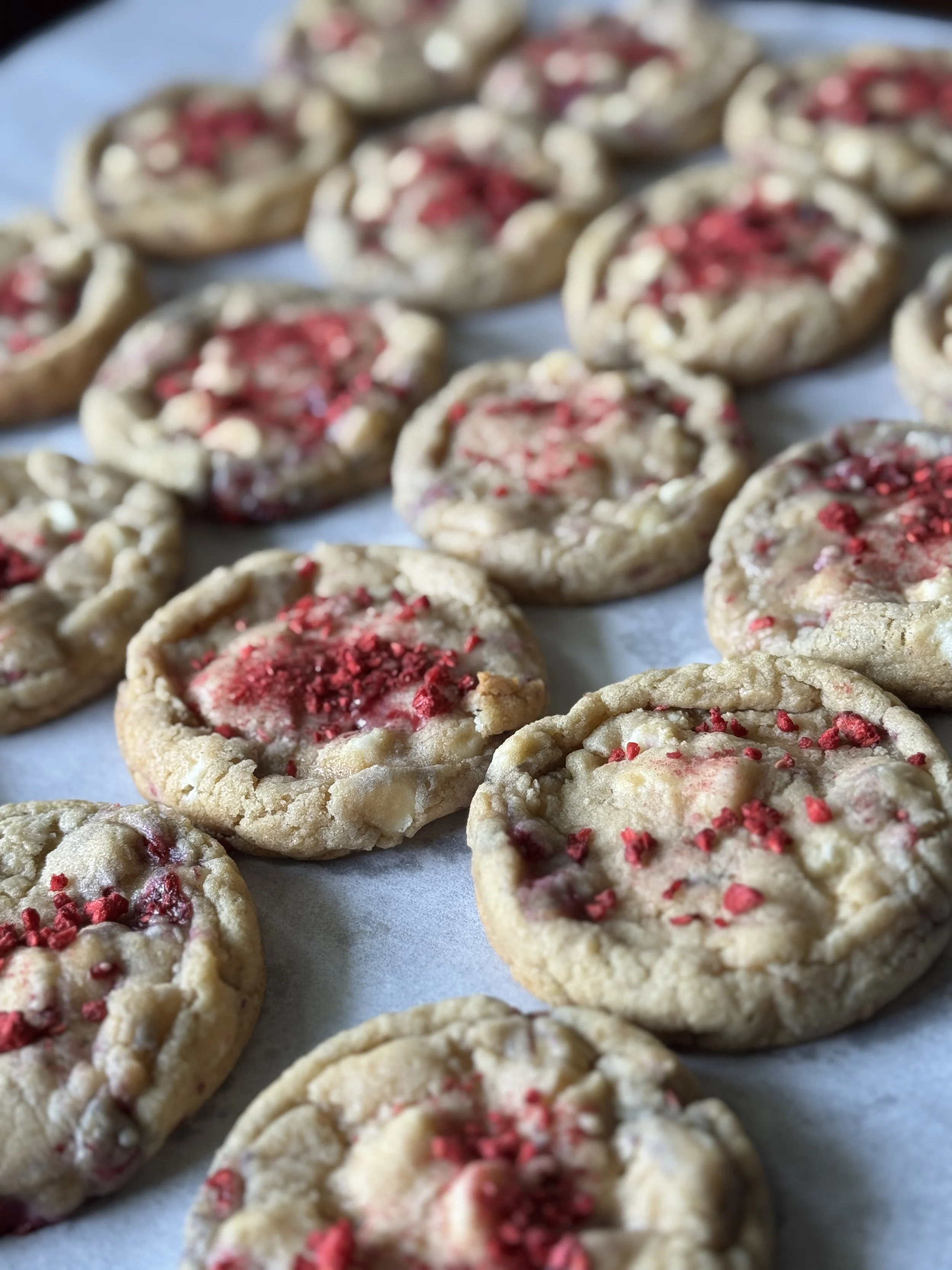 White Chocolate Raspberry Cookies – Limited Edition