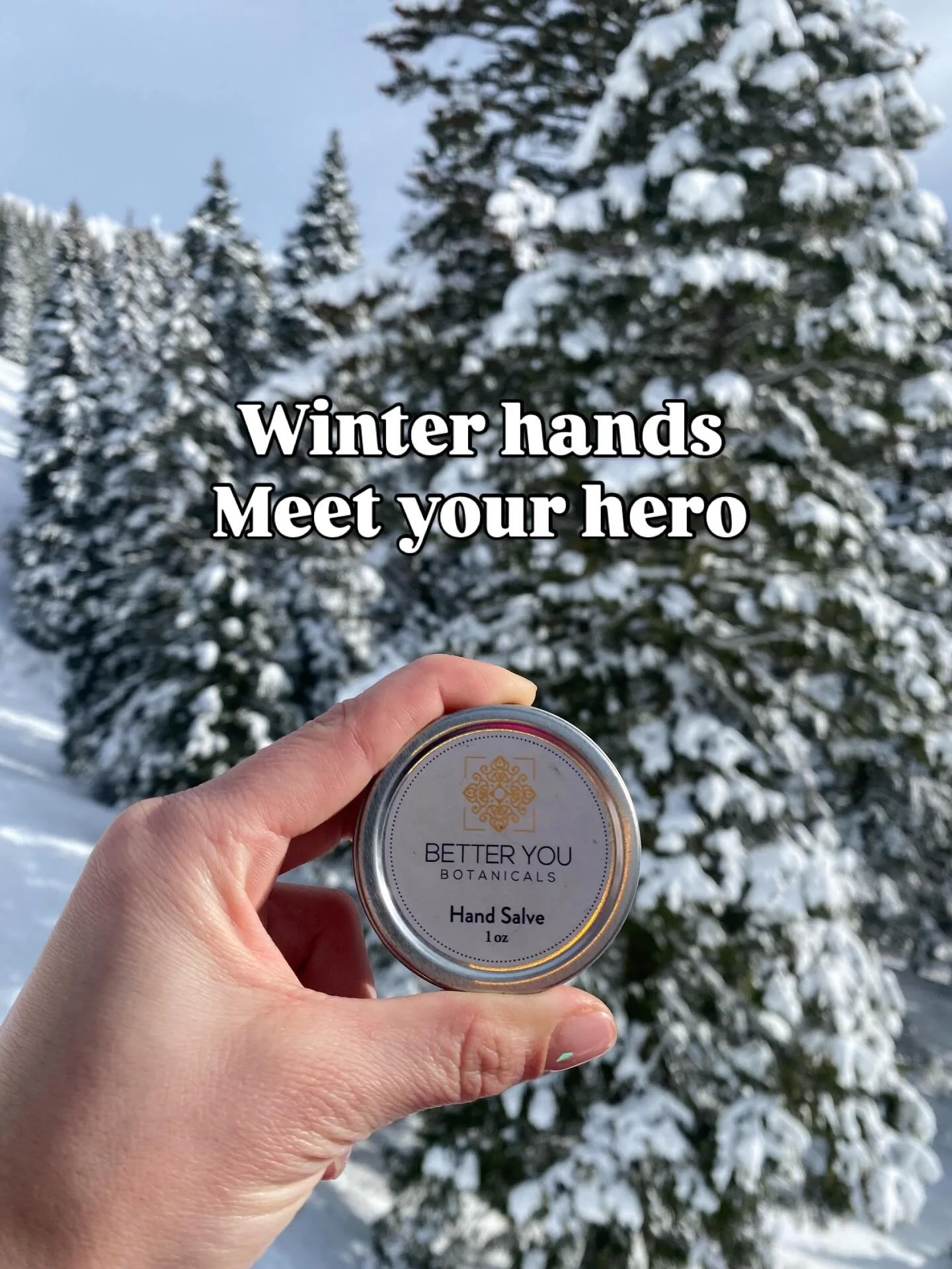 Available in-spa and online 💕 Better You Botanicals 🌱hand salve.  Grab yours before winter takes it's toll ❄️

#heidilaneesthetics #betteryoubotanicals #handsalve #bogusbasin #boisefit