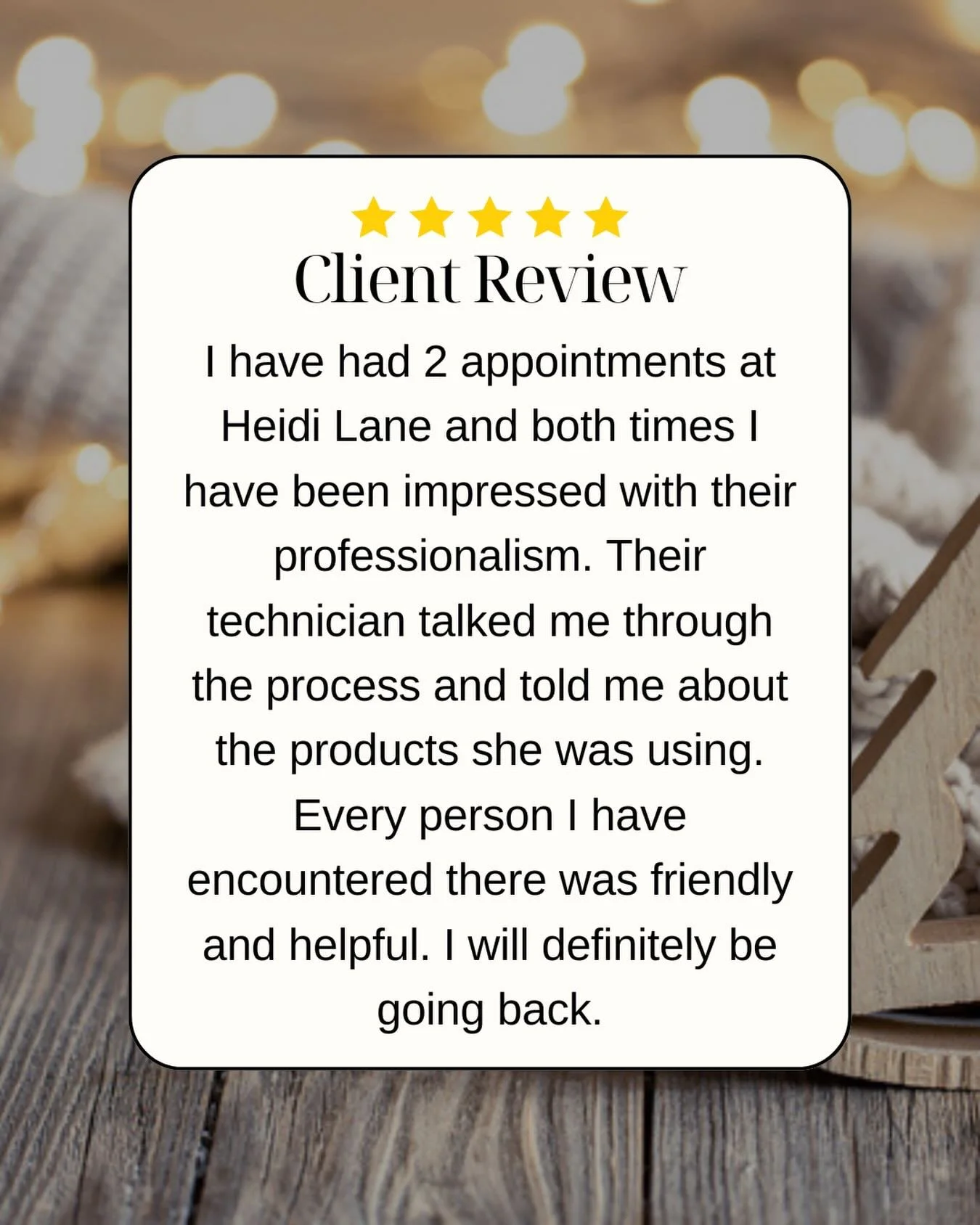 Client review 💕✨