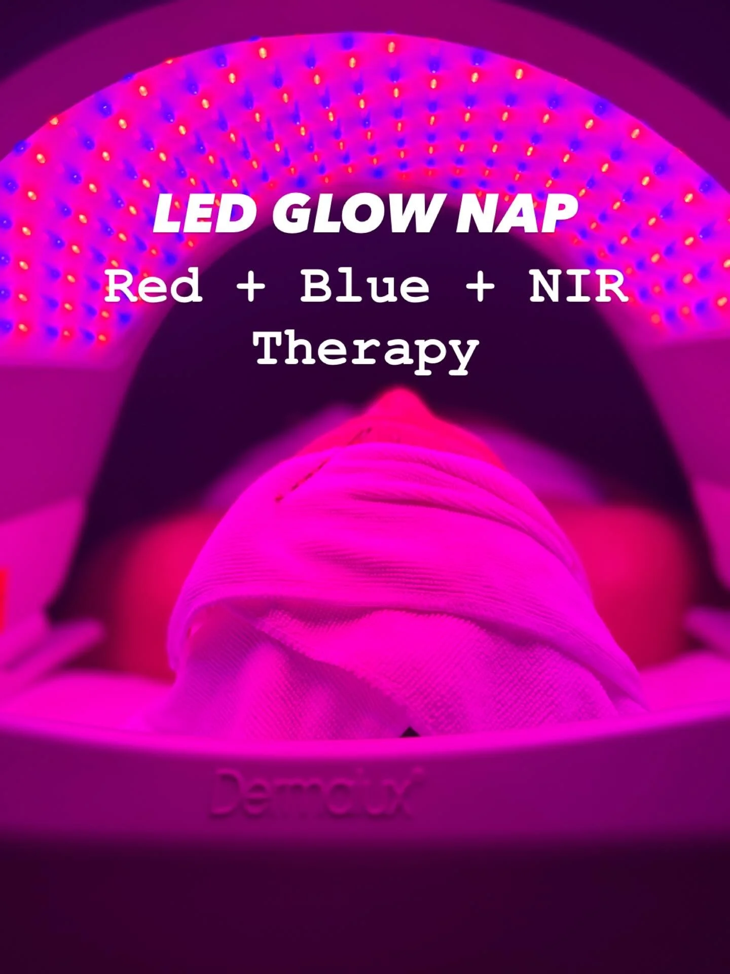 This is your skin on LED ✨
❤️ Red light therapy supports collagen and stimulates new healthy skin cells
💙 Blue light therapy reduces inflammation and targets acne-causing bacteria
💛Near-infrared light therapy penetrates deep into the skin to decrea