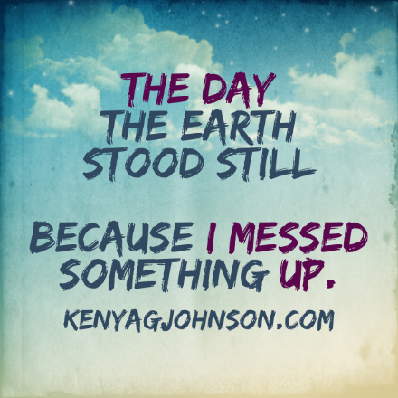 The day the earth stood still...