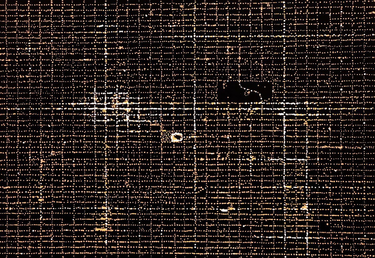 Urban Sections With Gigawatts - Reduction Woodcut 2010 12 x 17