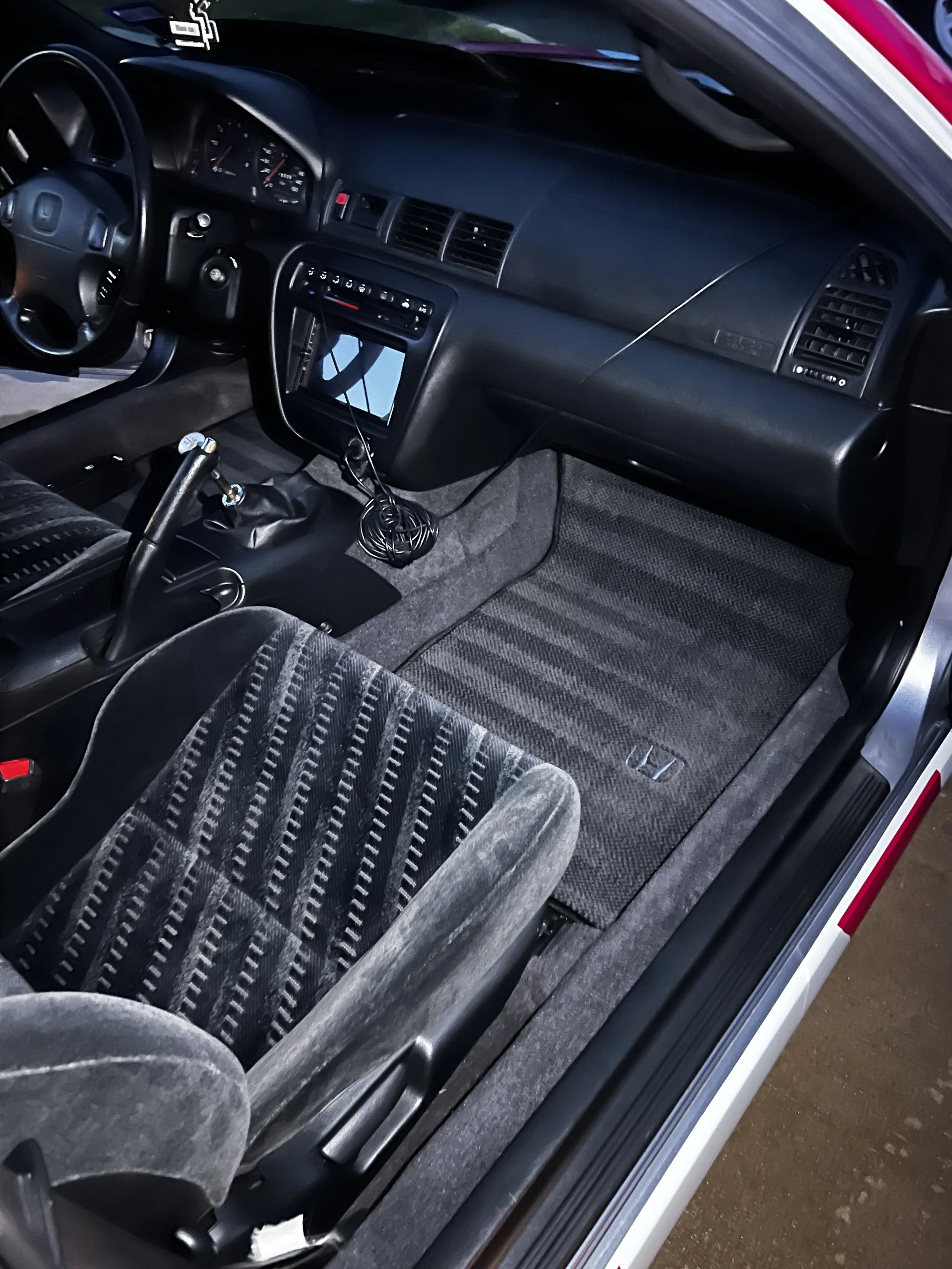 results of a completed Interior detail on a classic Honda Prelude