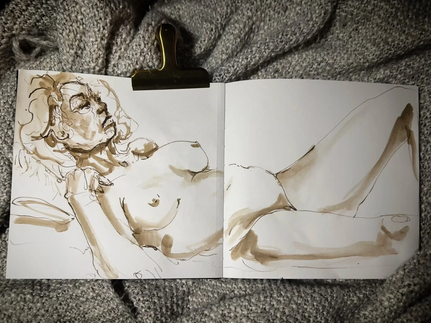 Life Study | 20 Min Pose | Ink