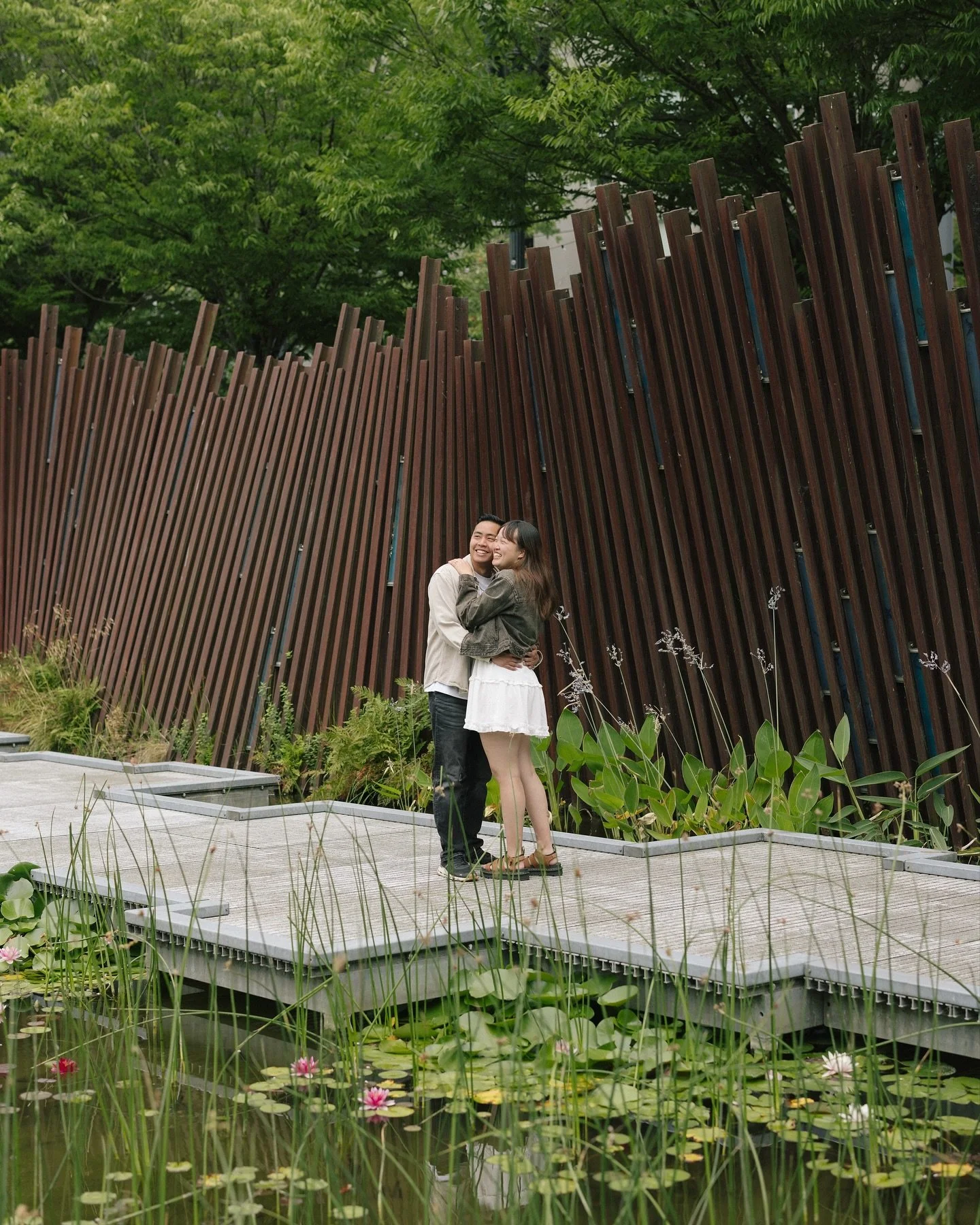 Some more moments from Alice &amp; Scott&rsquo;s Engagement session from earlier this summer in the Pearl District in Portland. It felt so right that we ended their session at @teabar for some Boba Tea. Always love it when we incorporate actual locat