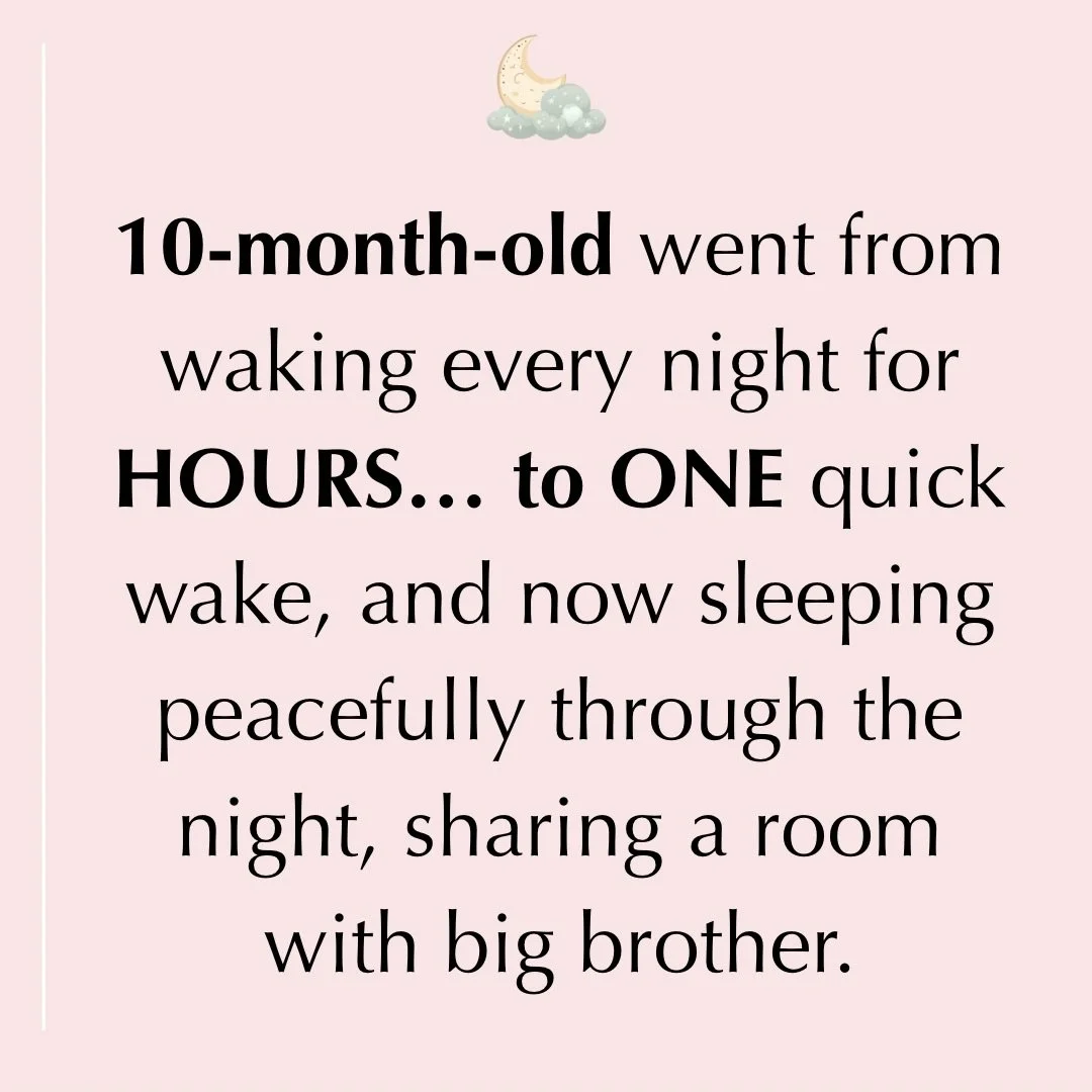 Helping families with sleep is something I truly love &mdash; especially when I get to support siblings 🤍

I first worked with this family when their 2-year-old was struggling&hellip; and later their 10-month-old, who was waking for 2+ hours at a ti