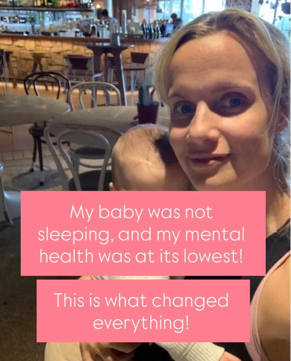 I was struggling&hellip; comparing myself to everyone else, thinking I was doing it all wrong and that it was my fault he wasn&rsquo;t sleeping.

I was at my lowest mentally, and it REALLY made a difference when I got to know my little boy &mdash; hi