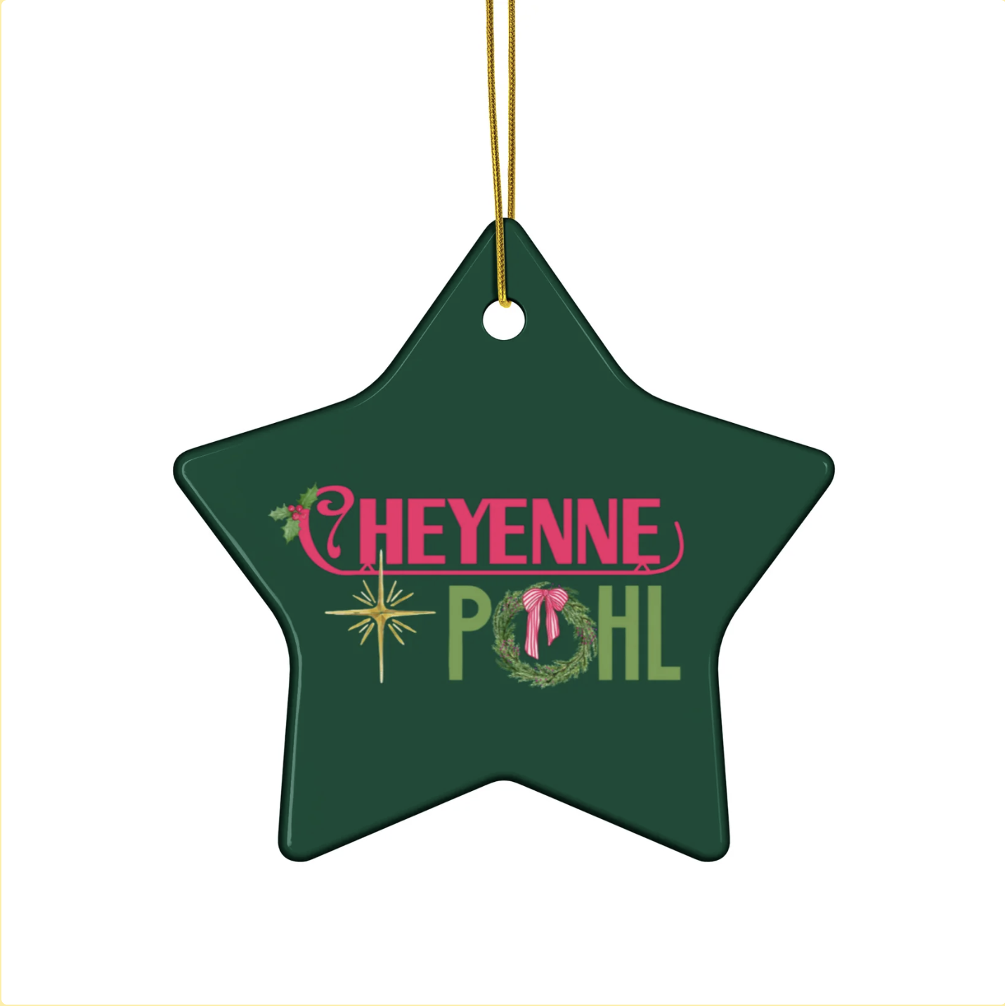 Ornament Design - Christmas Merch Collection Release - Holiday Logo Redesign by Me