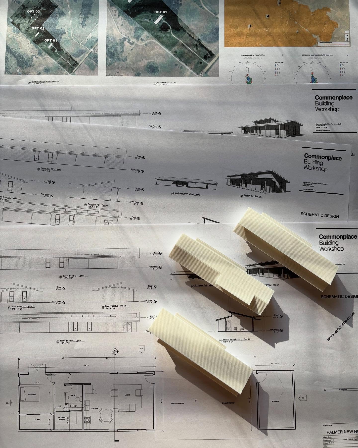 SD meeting materials for a retreat in Palmer, Texas on our client&rsquo;s 85 acre family farm. 

Peep the gorgeous setting in the last photo. We can&rsquo;t wait to see this house during its first bluebonnet season 🪻

#architect #dallasarchitect #re