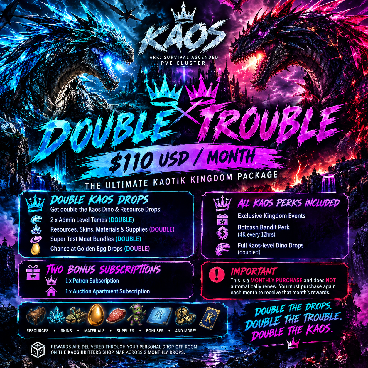 👑 Kaos Loyalty Double Trouble 👑