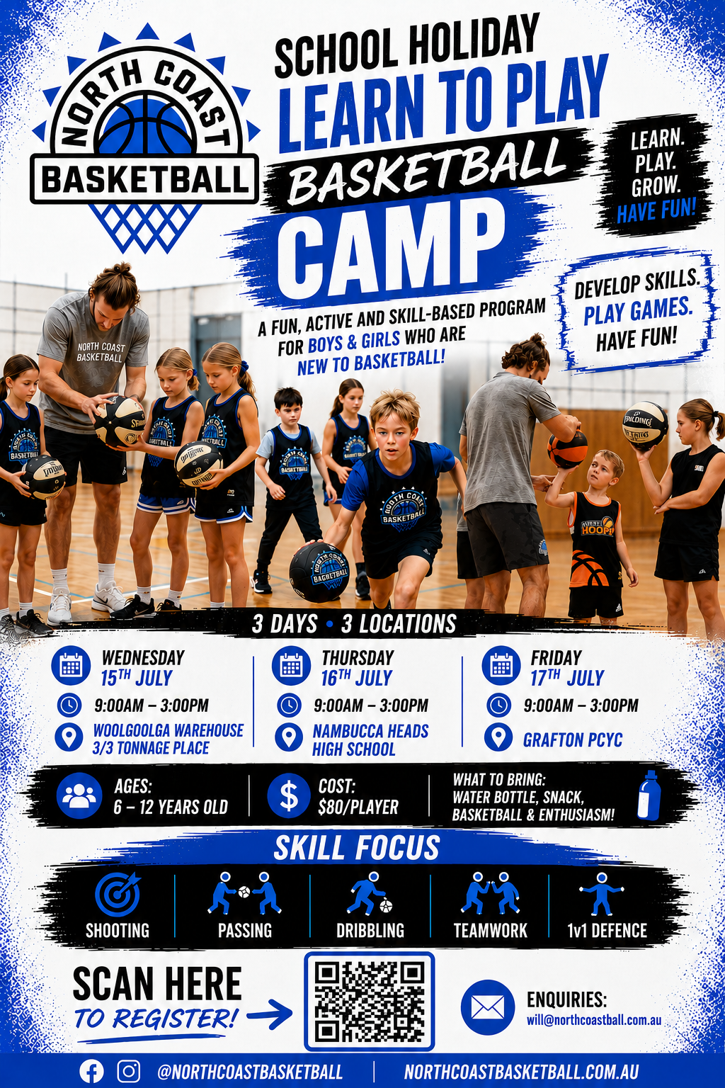 LEARN TO PLAY - JULY HOLIDAY CAMPS