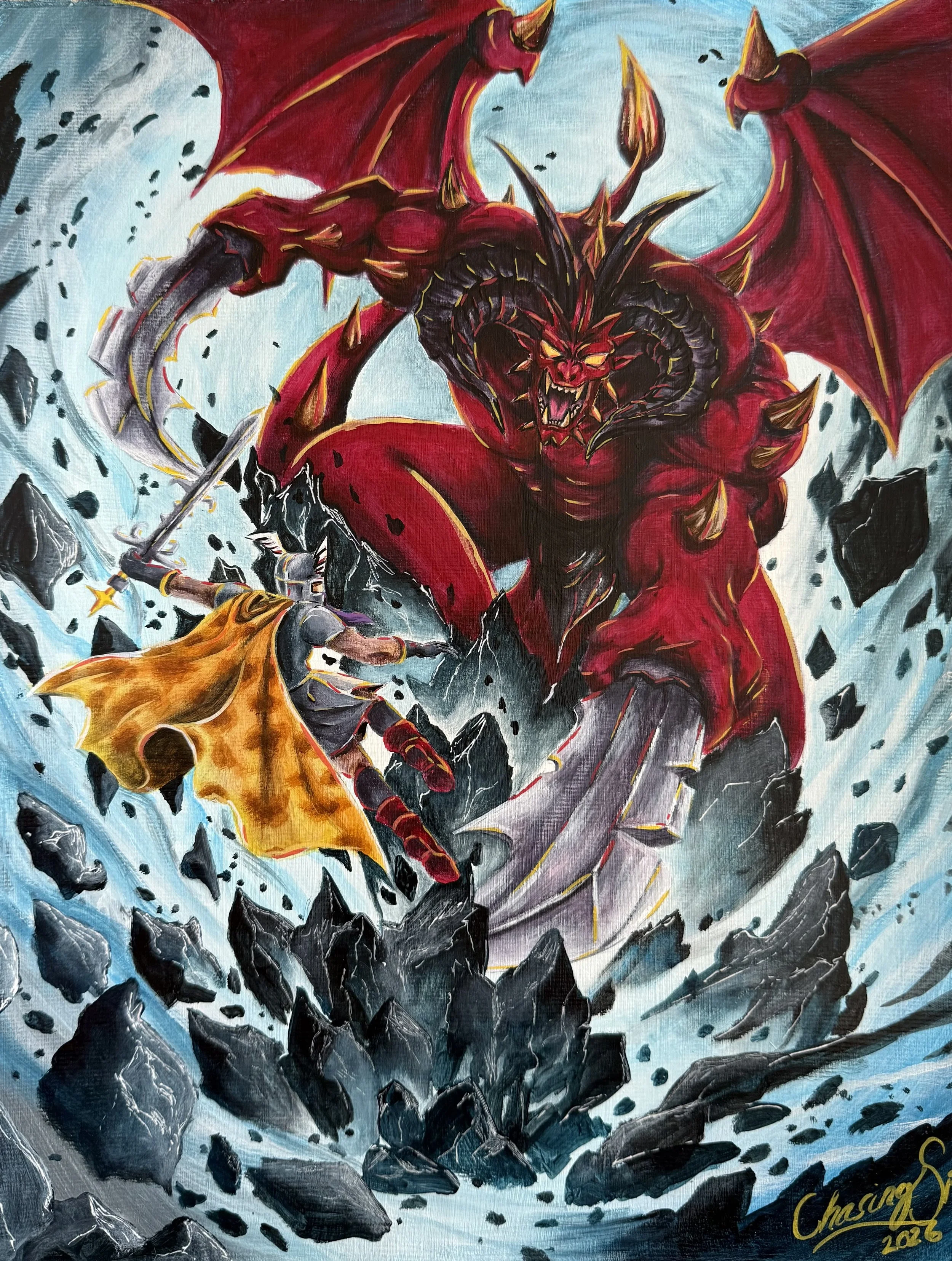 K'ril Tsutsaroth

11x14 Acrylic on Acrylic Pad 

Sold 