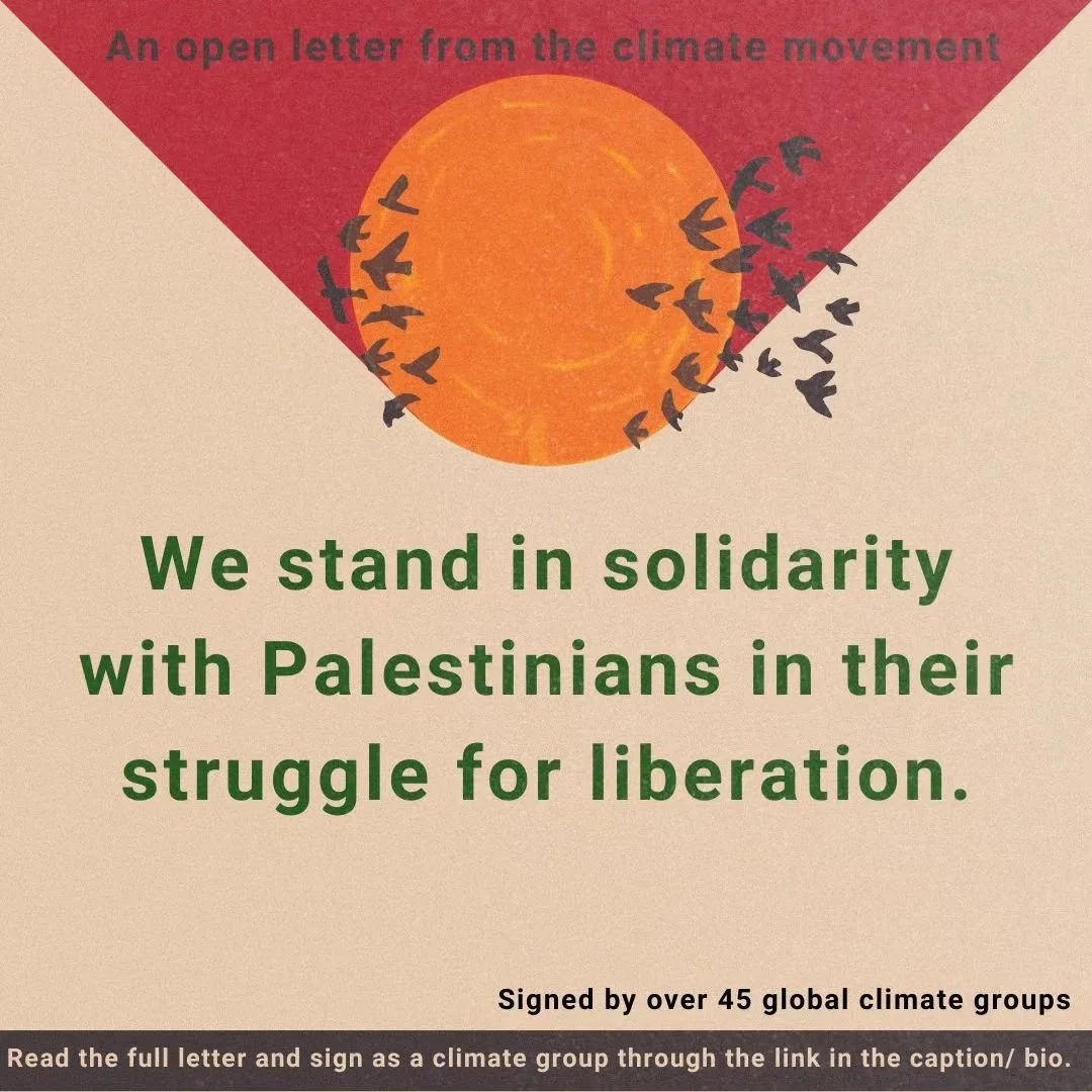 🇵🇸 Solidarity with Palestinian liberation 🇵🇸

Resist Glencore is proud to have joined over 45 climate and land justice groups internationally in signing this open letter on the intersections between our struggle for climate justice and the Palest