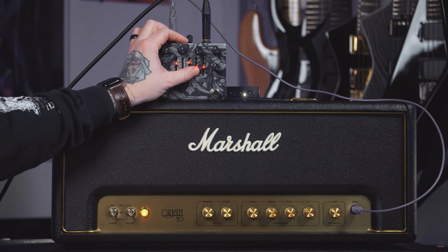 What amps/setups are you using your TDW with?

Here's a screen cap from @taylordanley's video, who is running it into the front of his Marshall Origin 50.