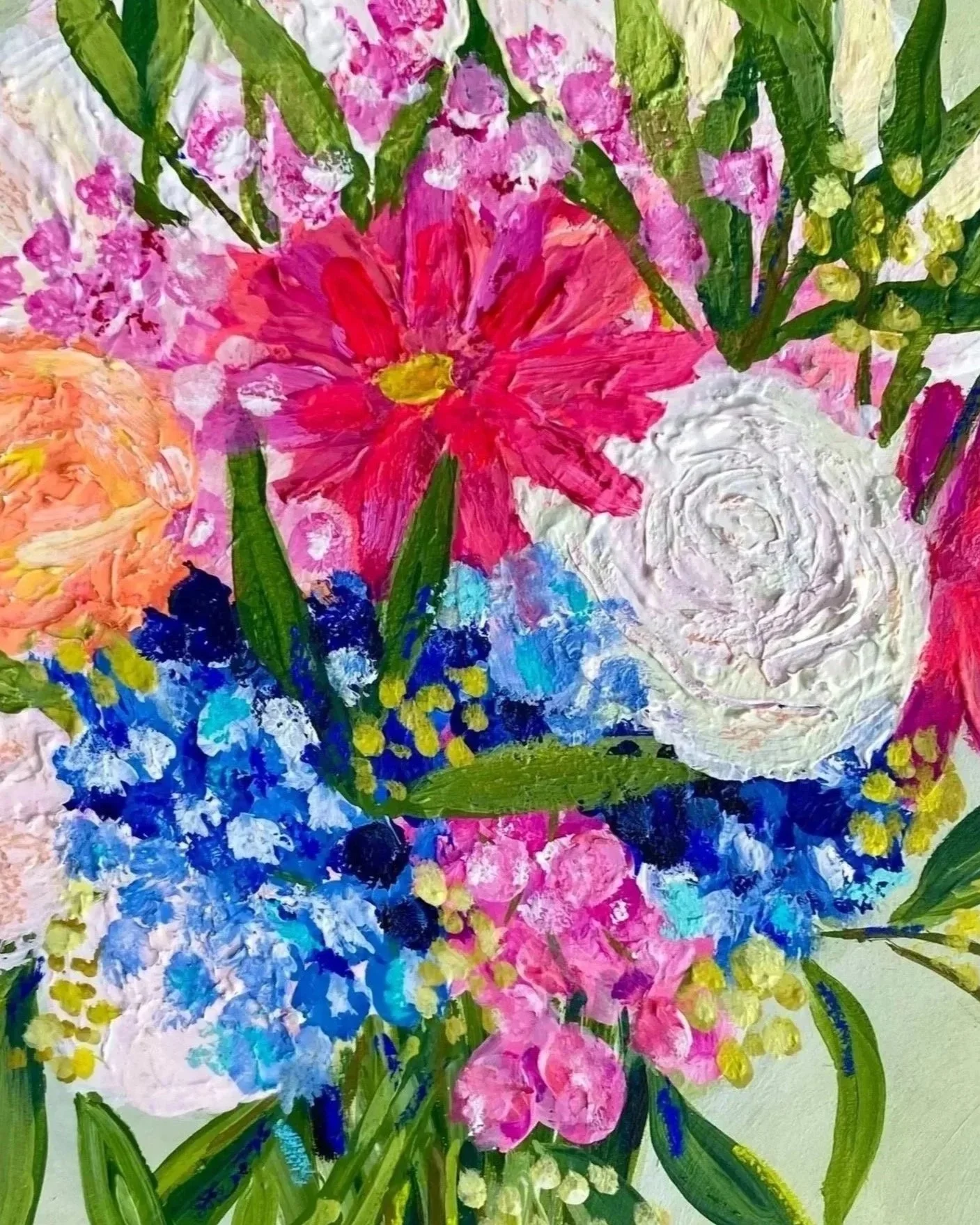 wedding bouquet painting