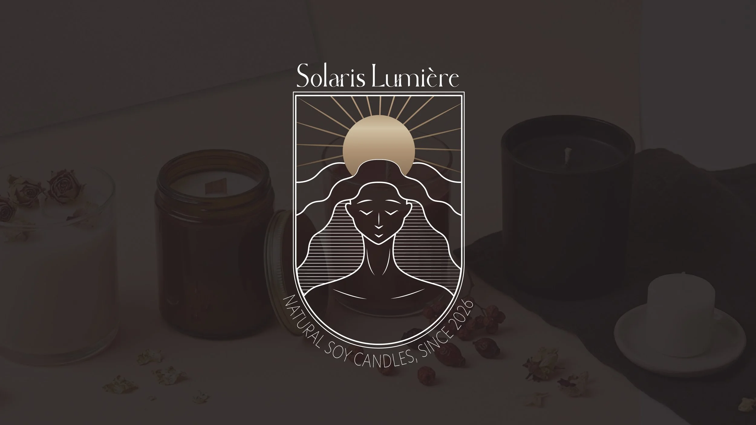 Solaris Lumiere - Natural Soy Candles (Logo Design)