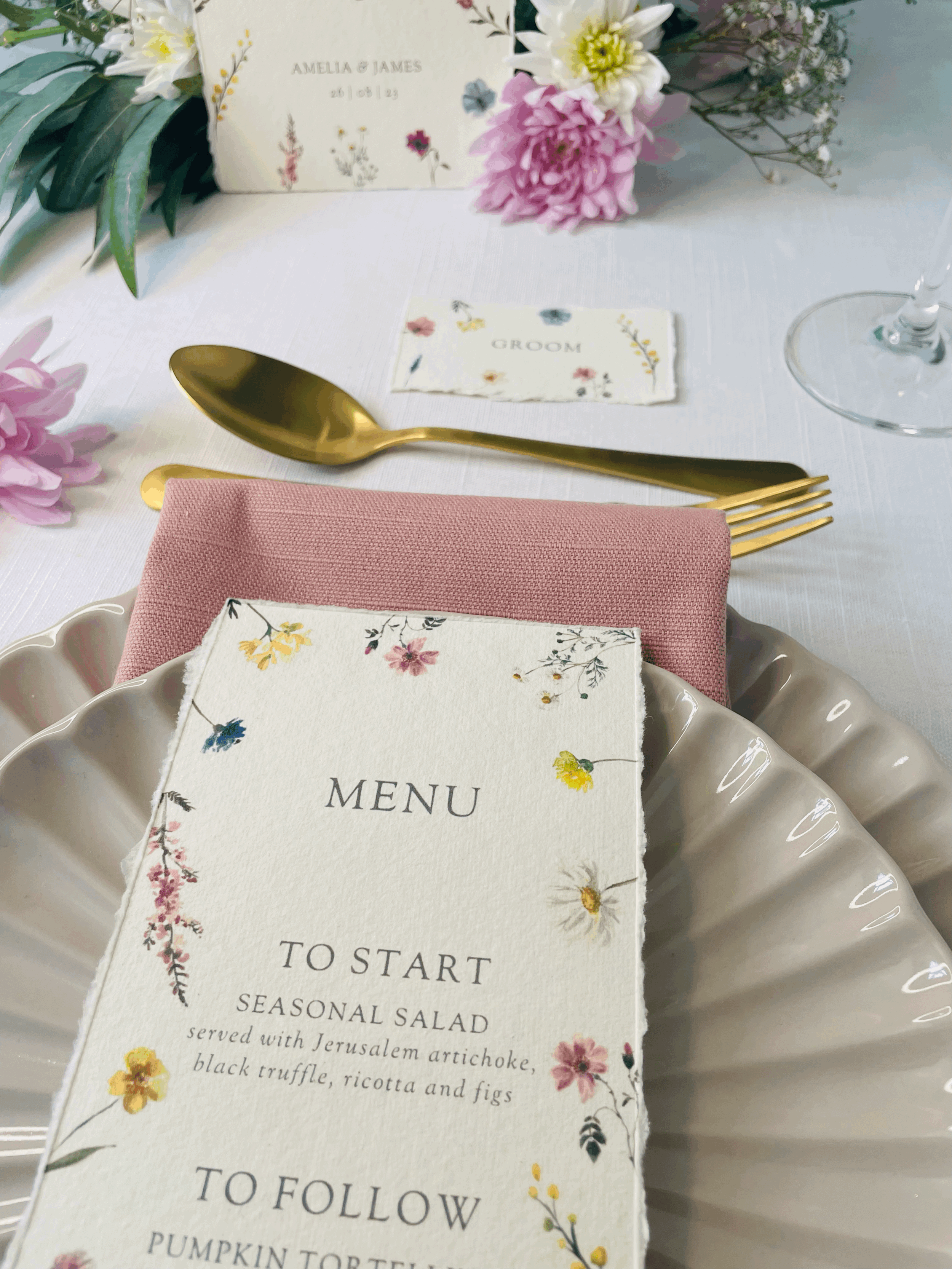 Lily and Jamie On the Day Stationery