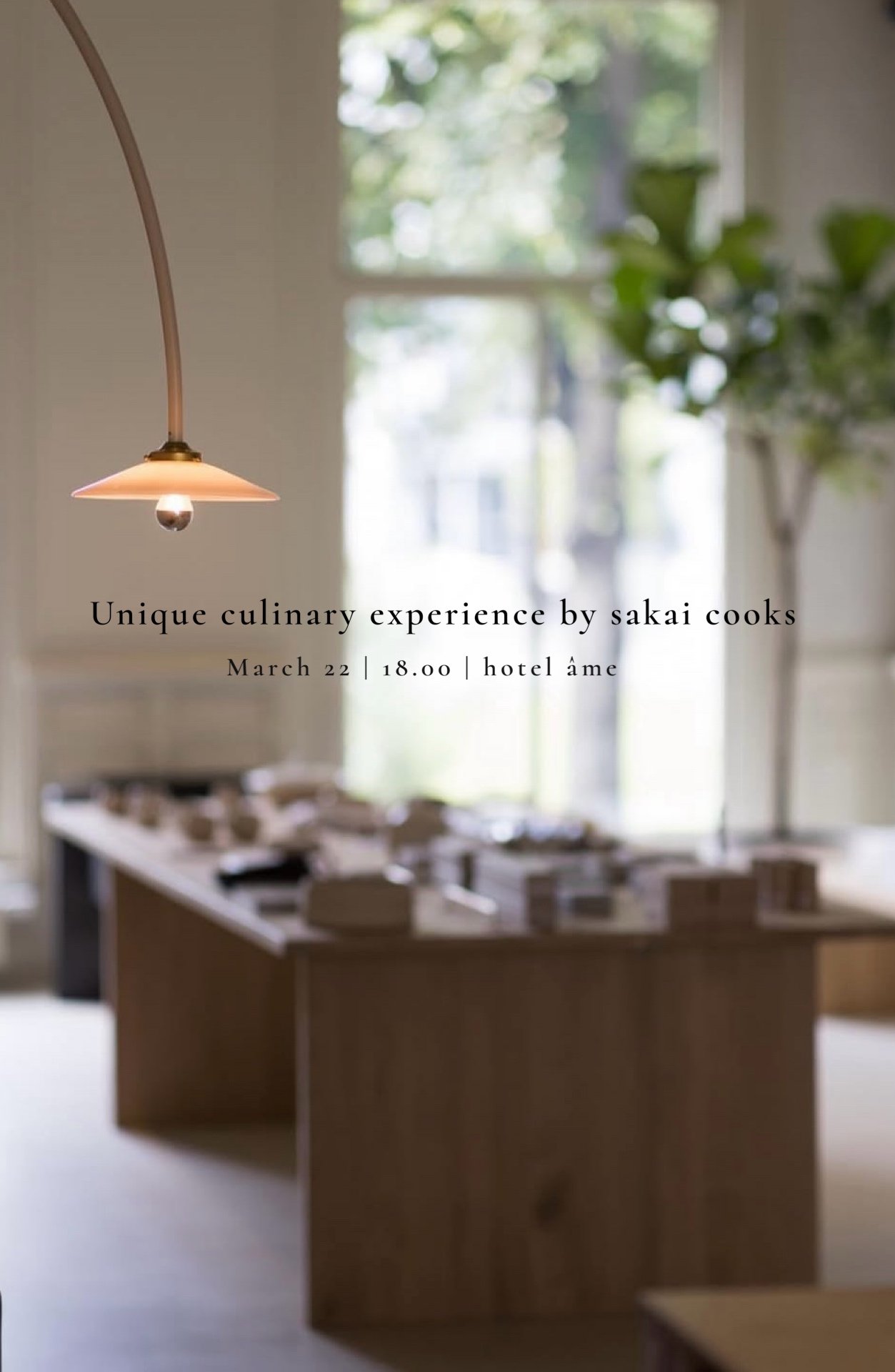 22.03 Rotterdam | hotel âme x sakai.cooks