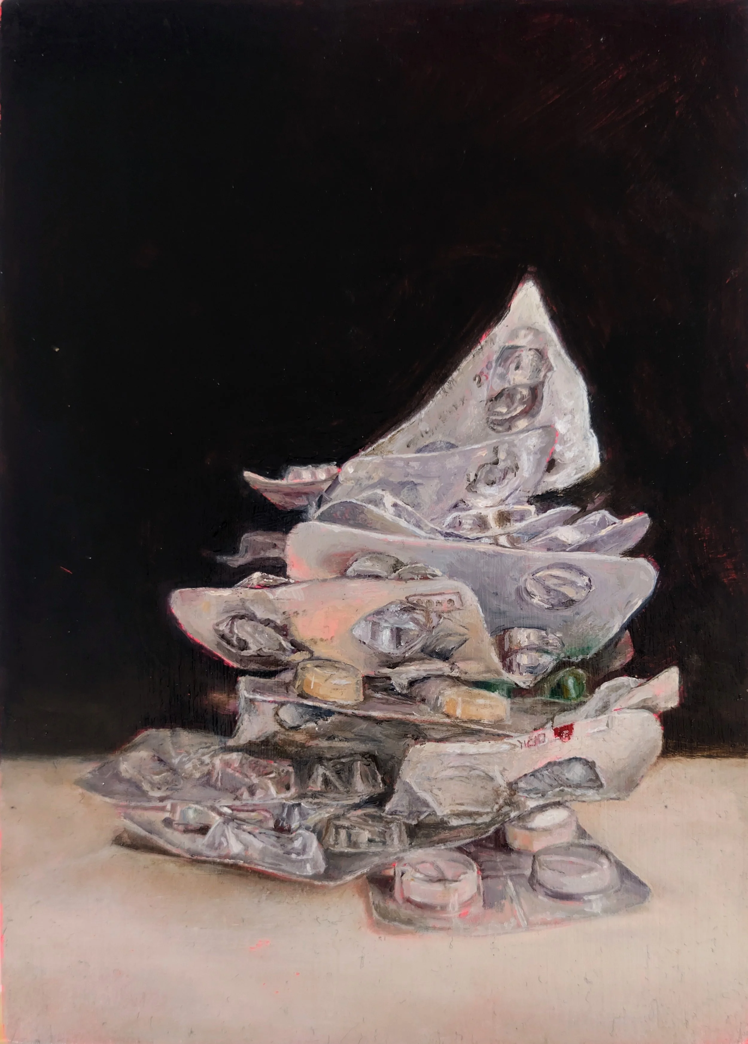 | Stockpile | Oil on Board | 17.8 x 12.7 cm | 2025 |