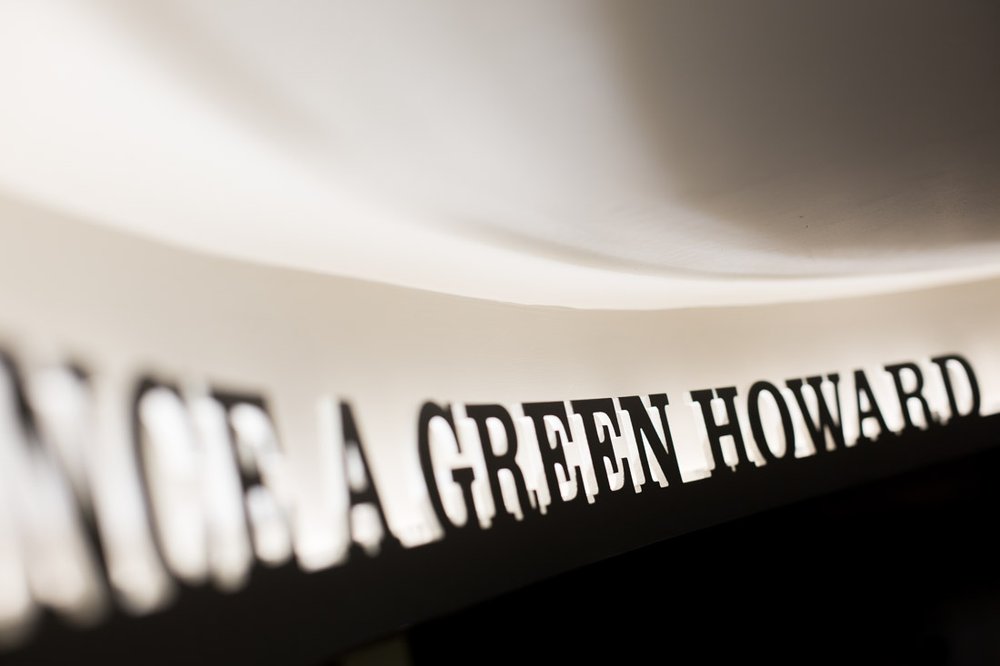  detail of green Howards sign 