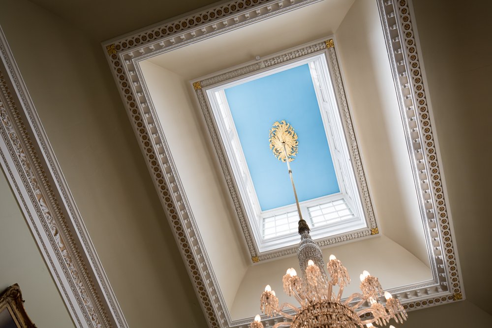 detail of a skylight lantern in the recently restored Doncaster Mansion House 