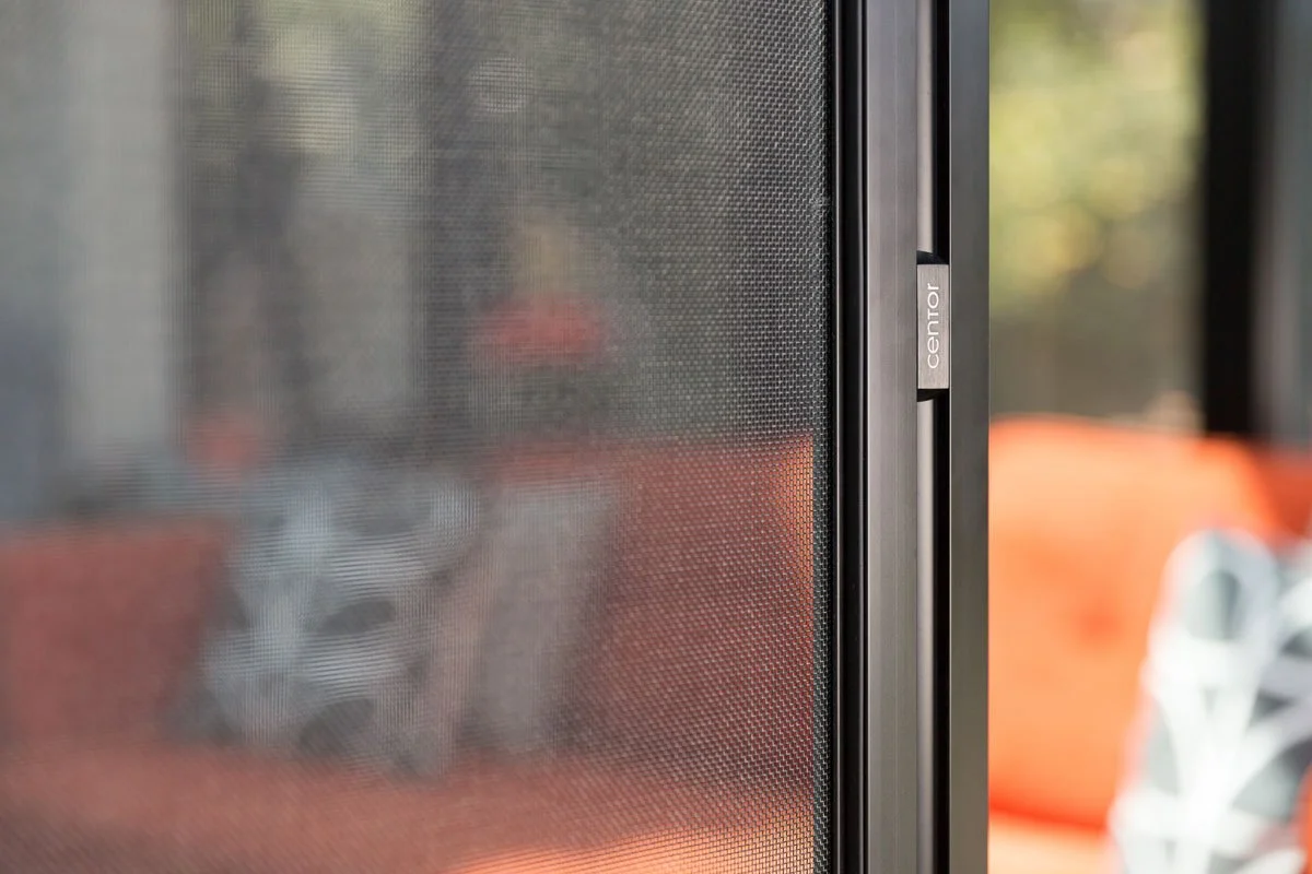 close up detail of bug screen