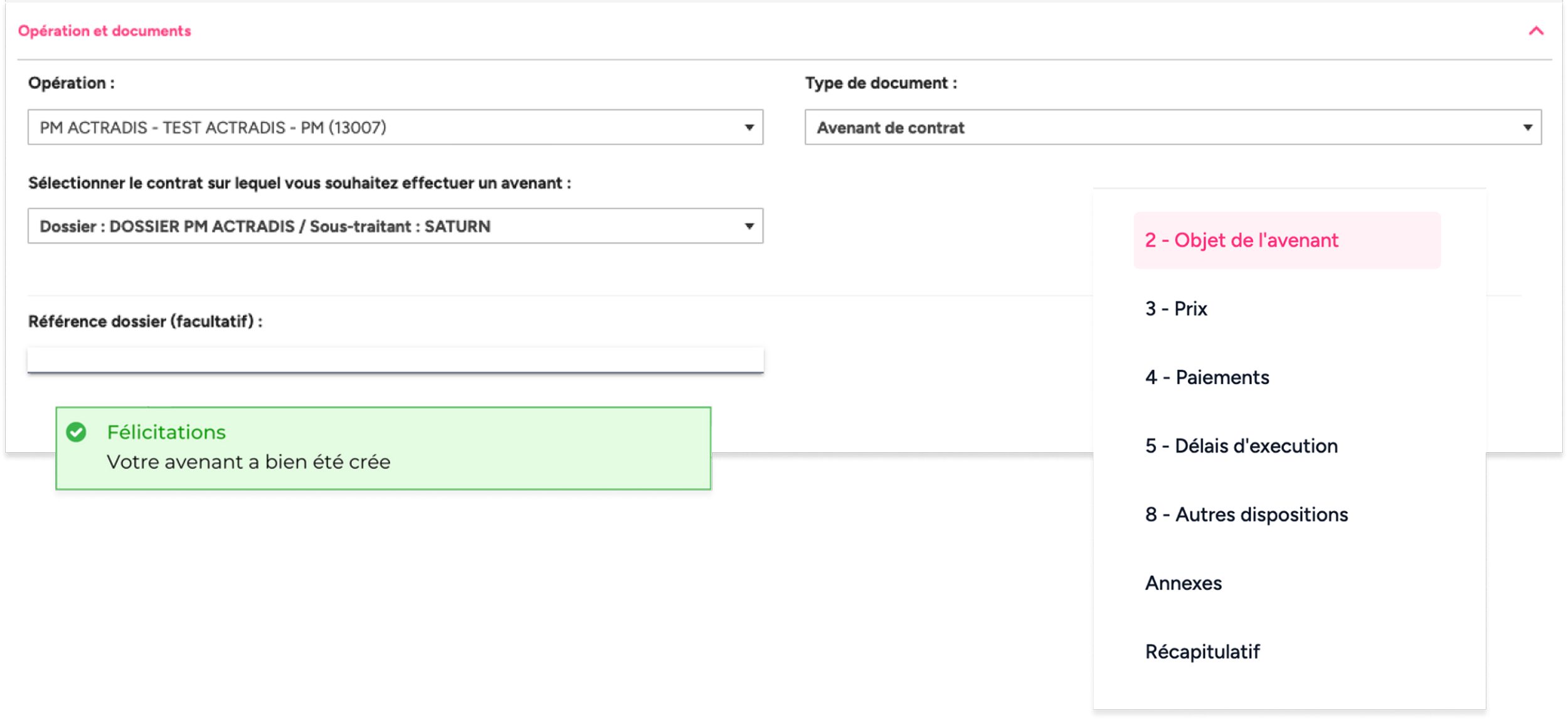 Gestion contrats avenants Subclic plateforme gestion simplifiée